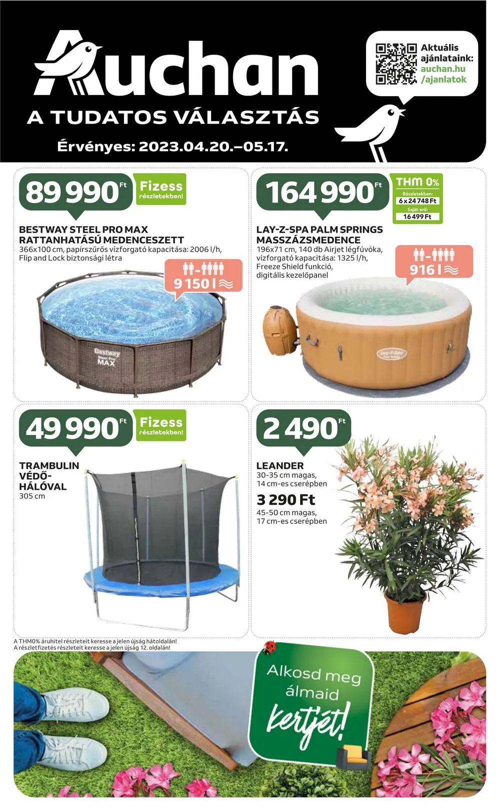 Auchan akciós újság Kert 04.20–05.17