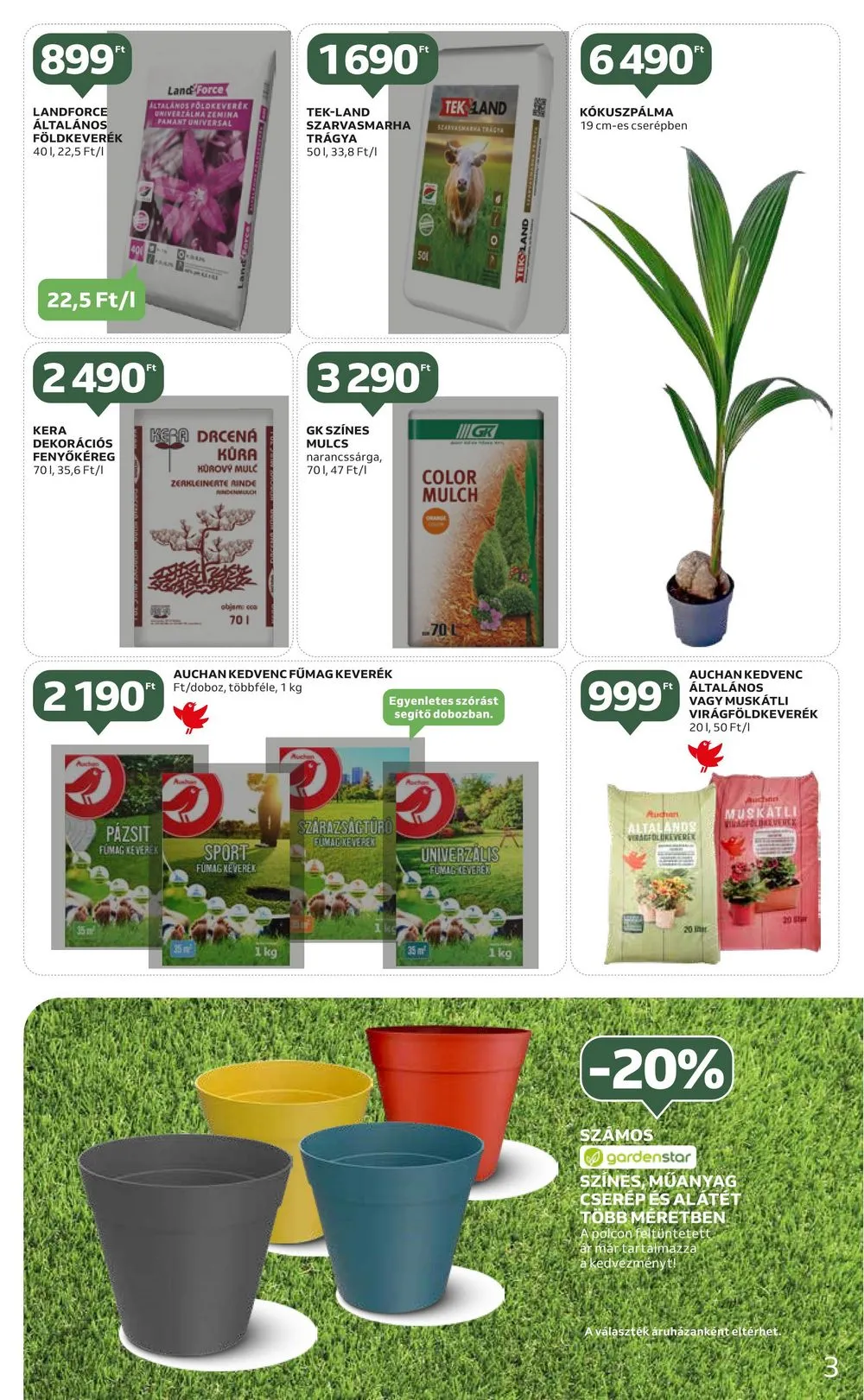 Auchan akciós újság Kert 04.20–05.17 – 3. oldal