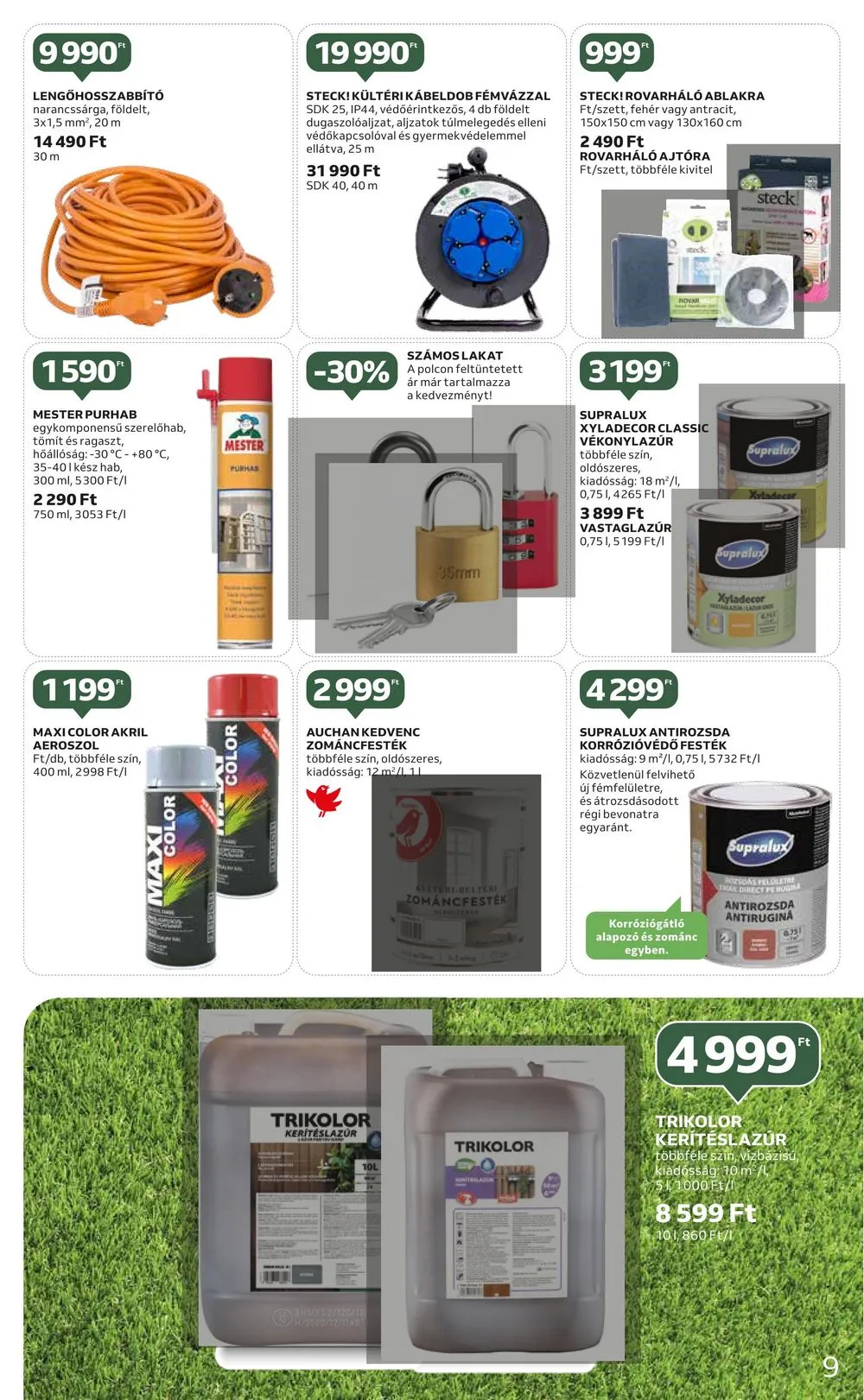 Auchan akciós újság Kert 04.20–05.17 – 9. oldal