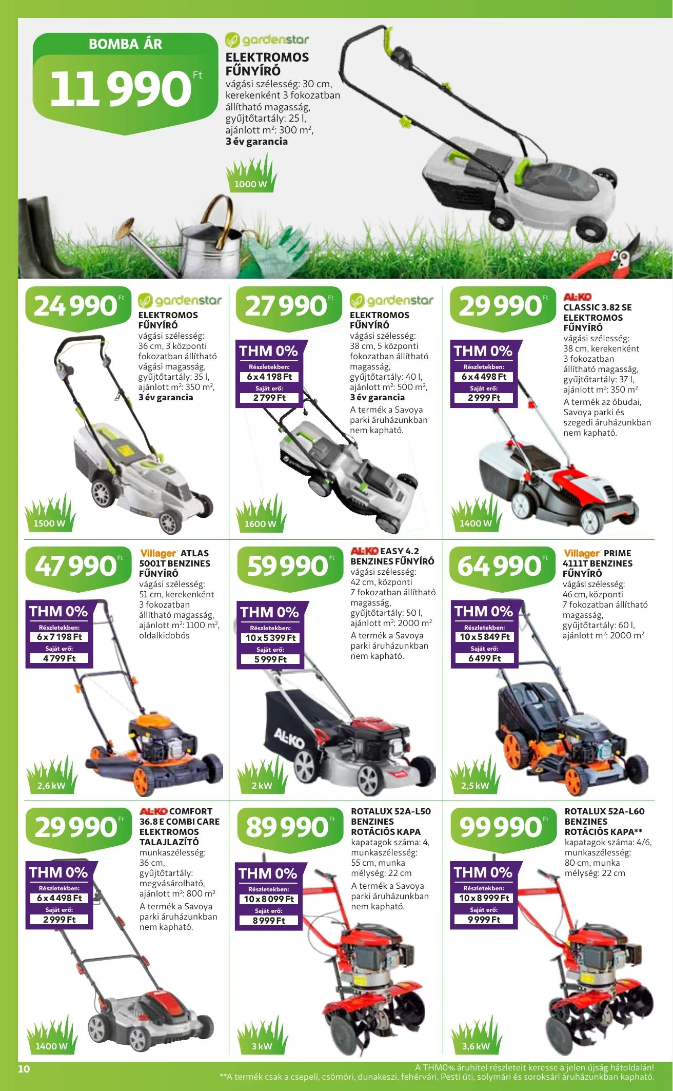 Auchan akciós újság Kerteszet katalógus 03.11–04.03 – 10. oldal