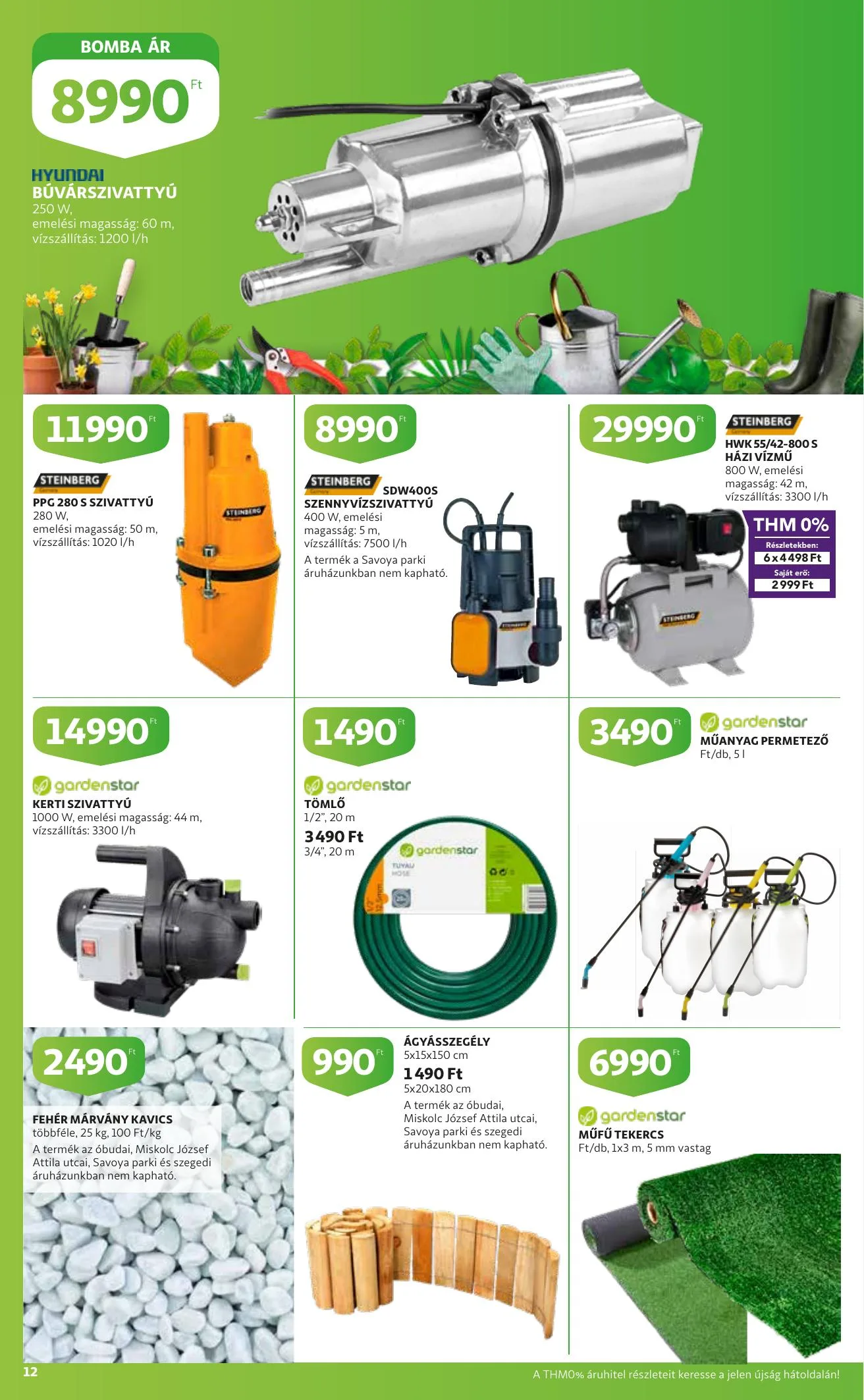 Auchan akciós újság Kerteszet katalógus 03.11–04.03 – 12. oldal