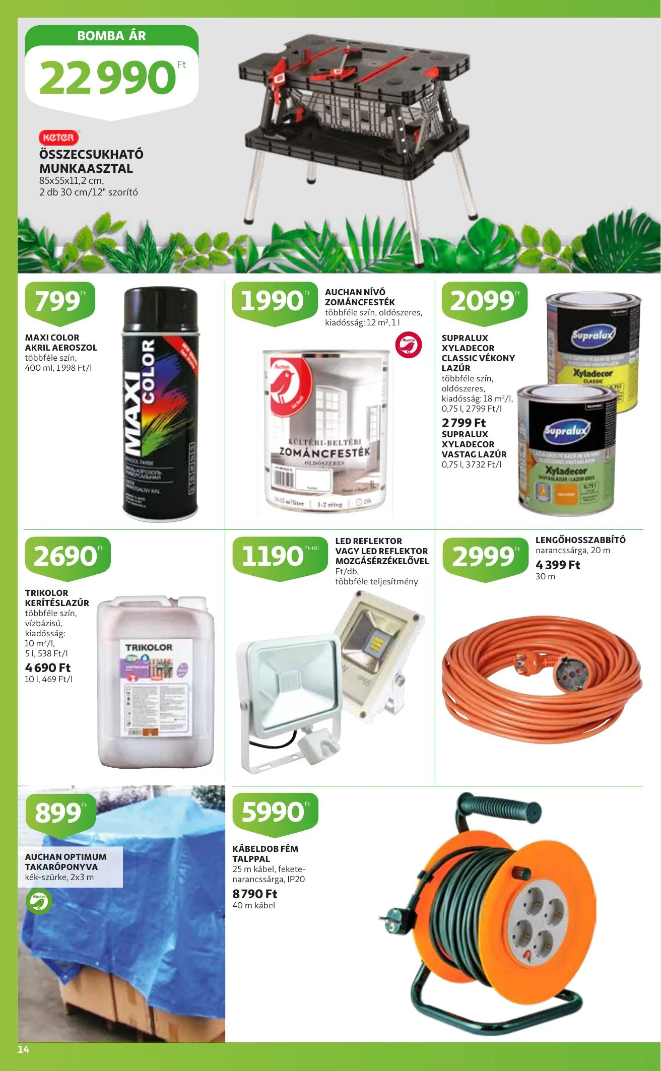 Auchan akciós újság Kerteszet katalógus 03.11–04.03 – 14. oldal