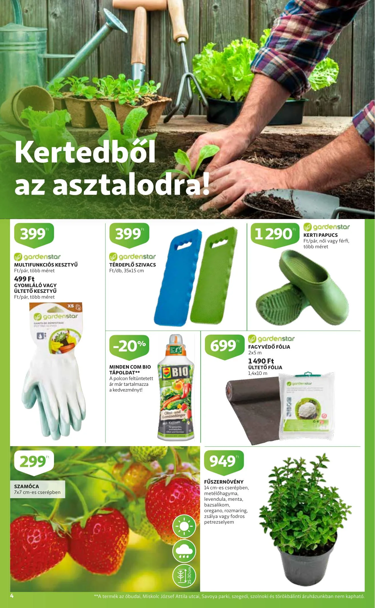 Auchan akciós újság Kerteszet katalógus 03.11–04.03 – 4. oldal