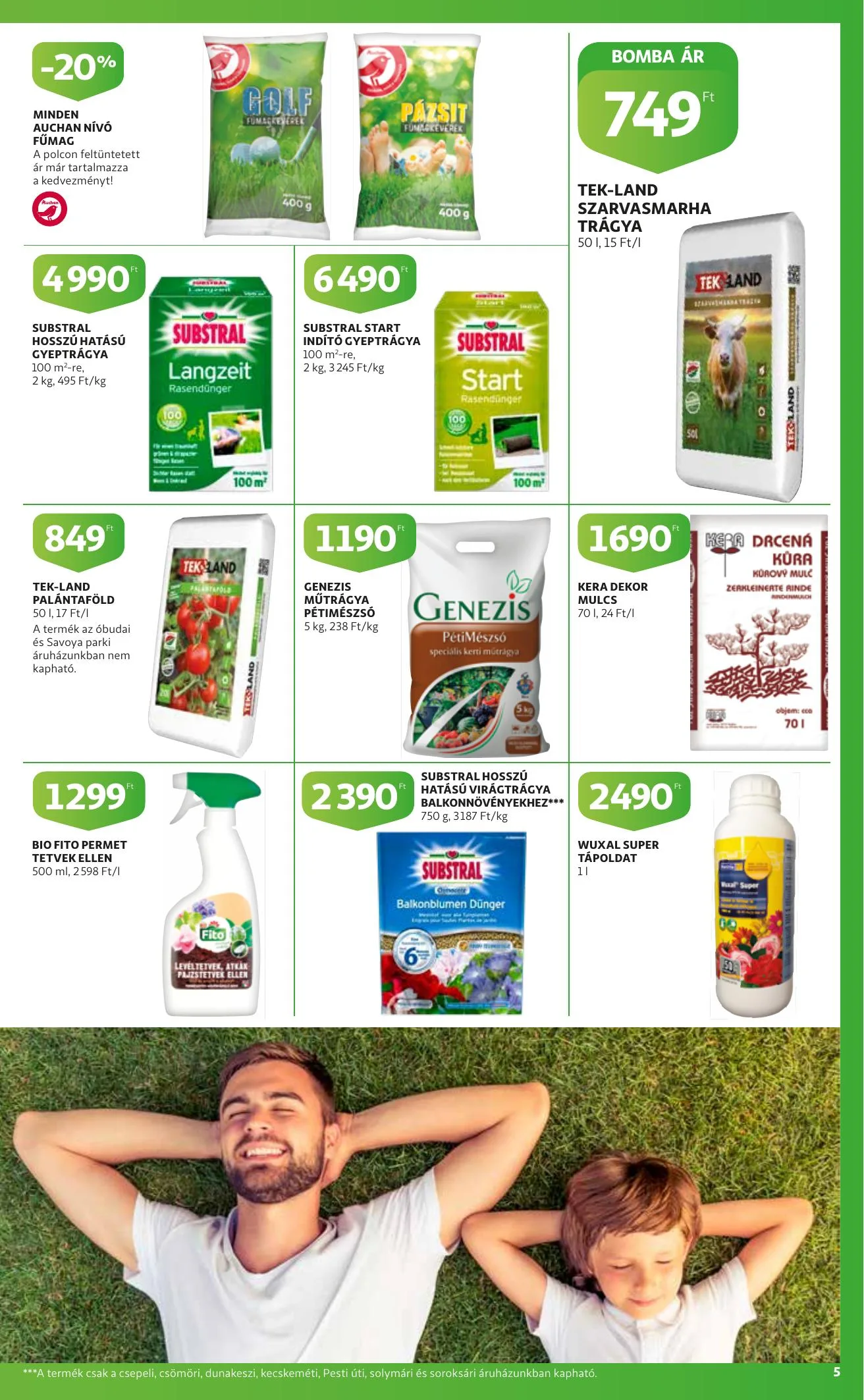 Auchan akciós újság Kerteszet katalógus 03.11–04.03 – 5. oldal