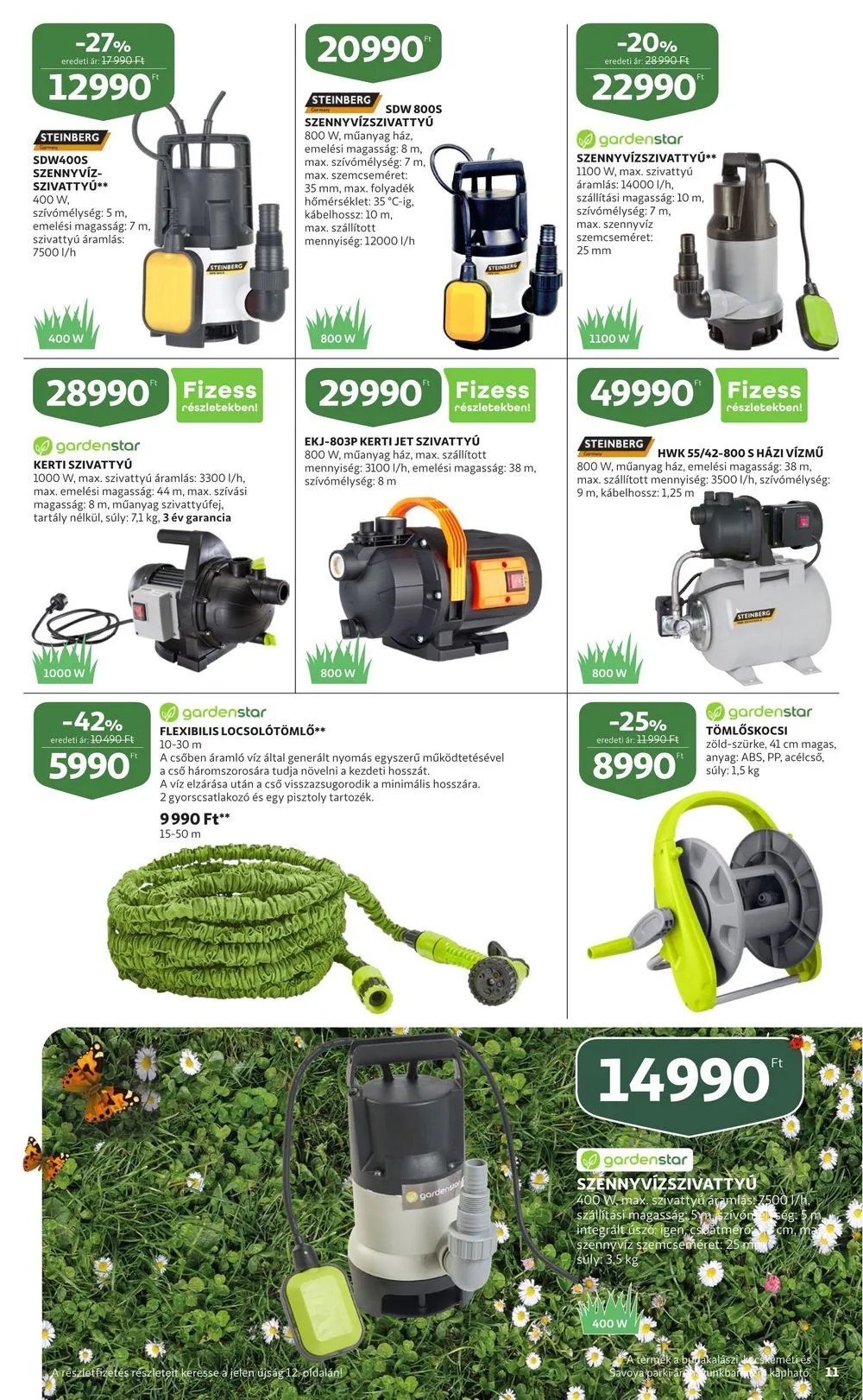 Auchan akciós újság Kerteszet 03.30–04.19 – 11. oldal