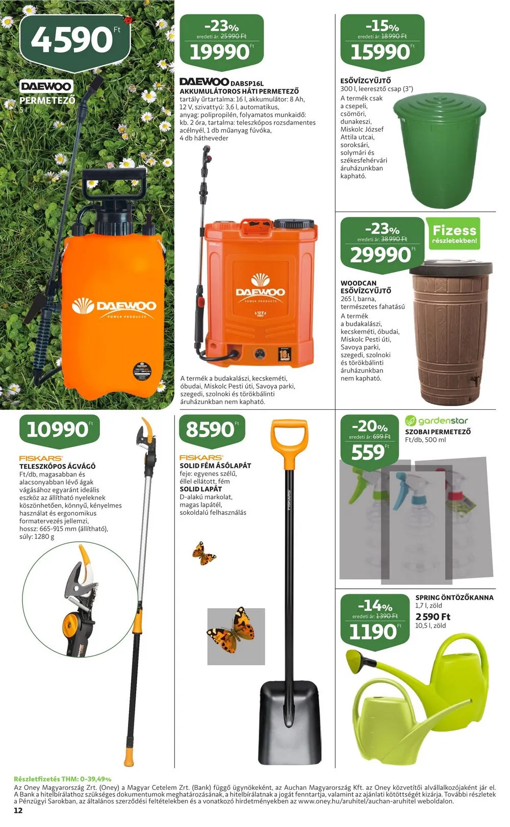 Auchan akciós újság Kerteszet 03.30–04.19 – 12. oldal