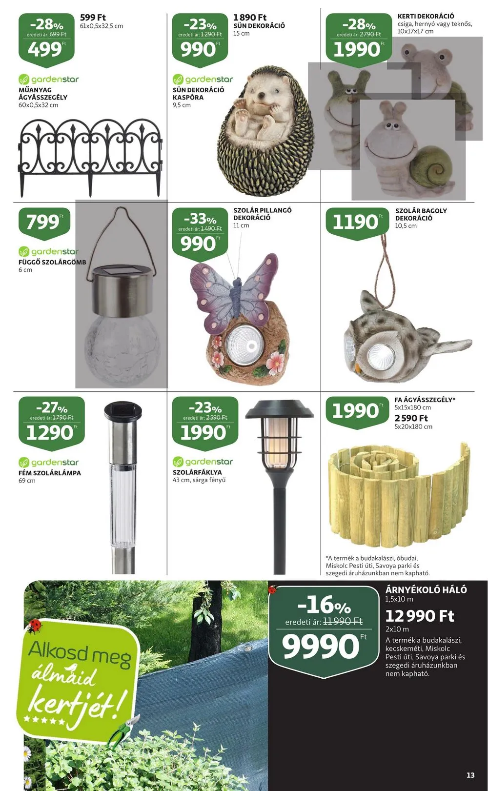 Auchan akciós újság Kerteszet 03.30–04.19 – 13. oldal