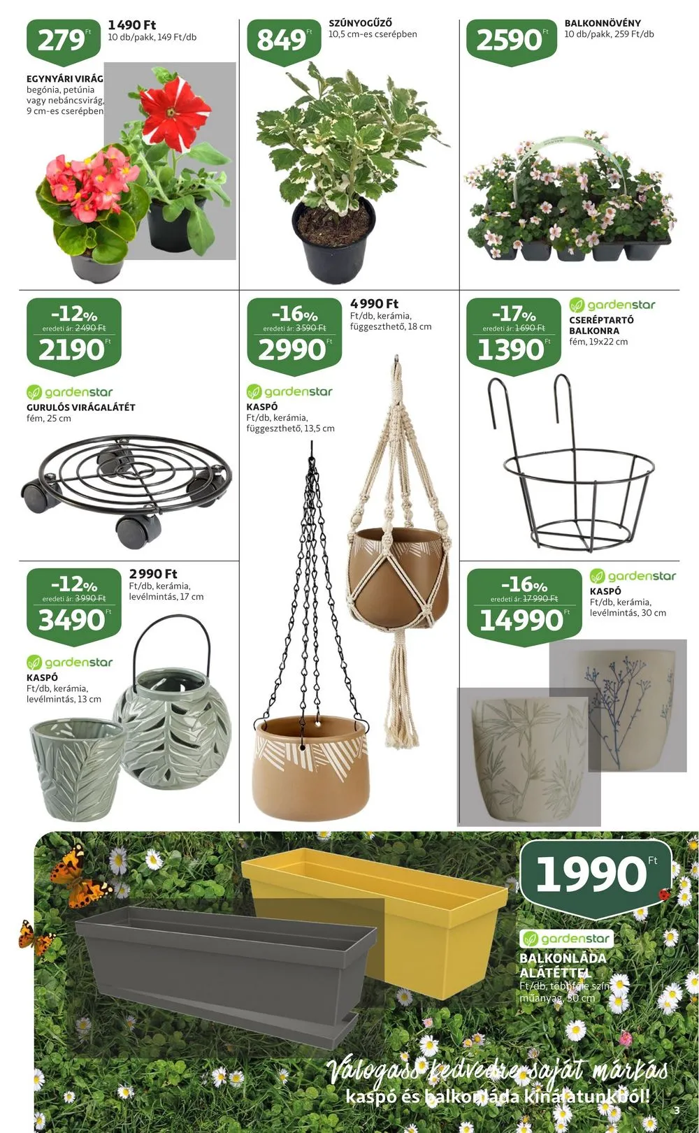 Auchan akciós újság Kerteszet 03.30–04.19 – 3. oldal