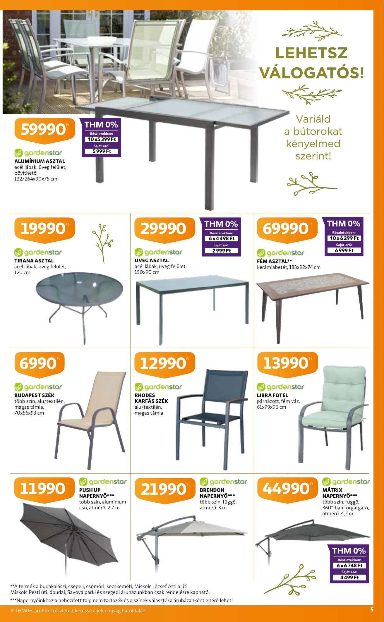 Auchan akciós újság Kertibutor katalógus 03.25–04.14 – 5. oldal