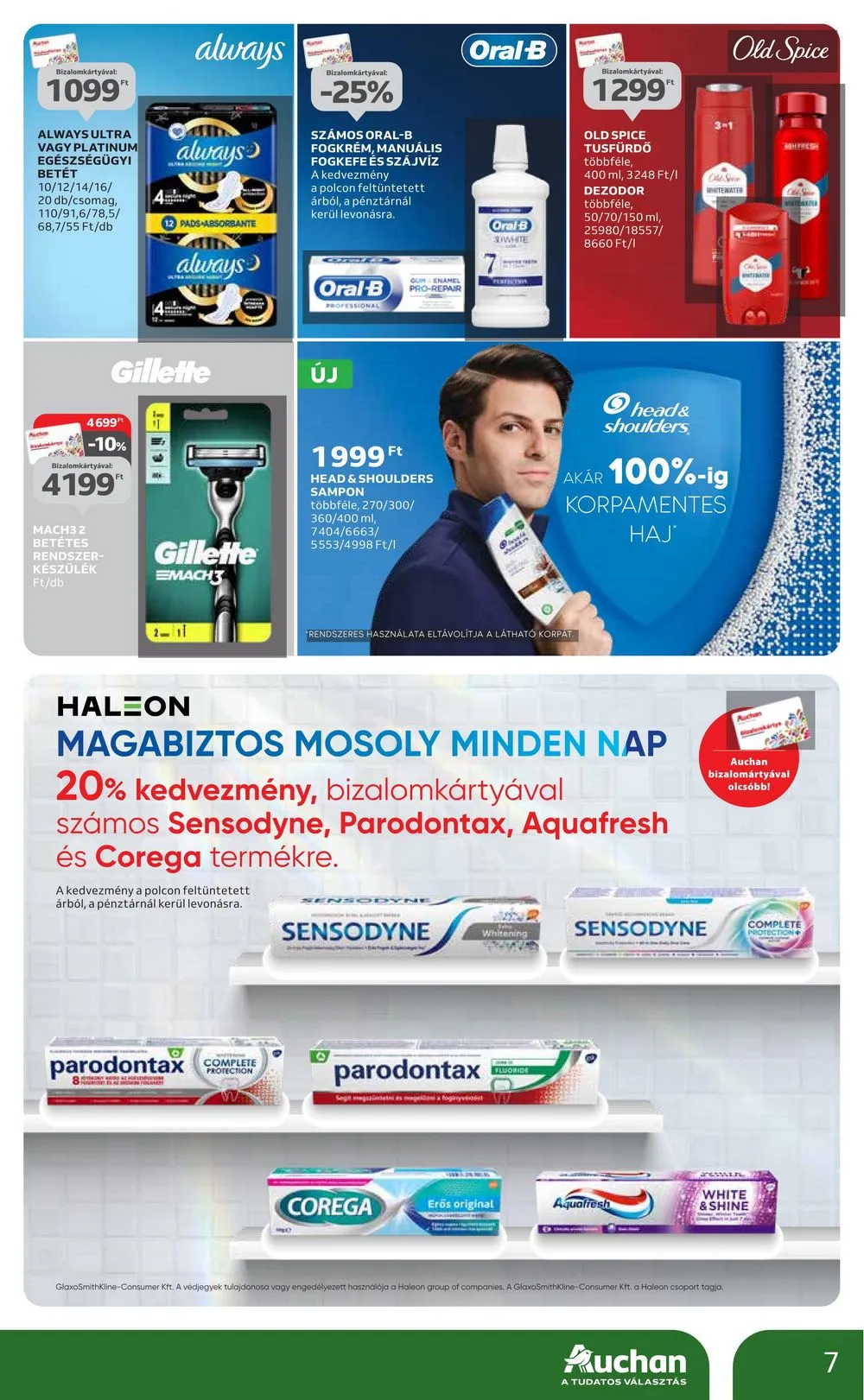 Auchan akciós újság Kozmetikai 07.06–07.19 – 7. oldal