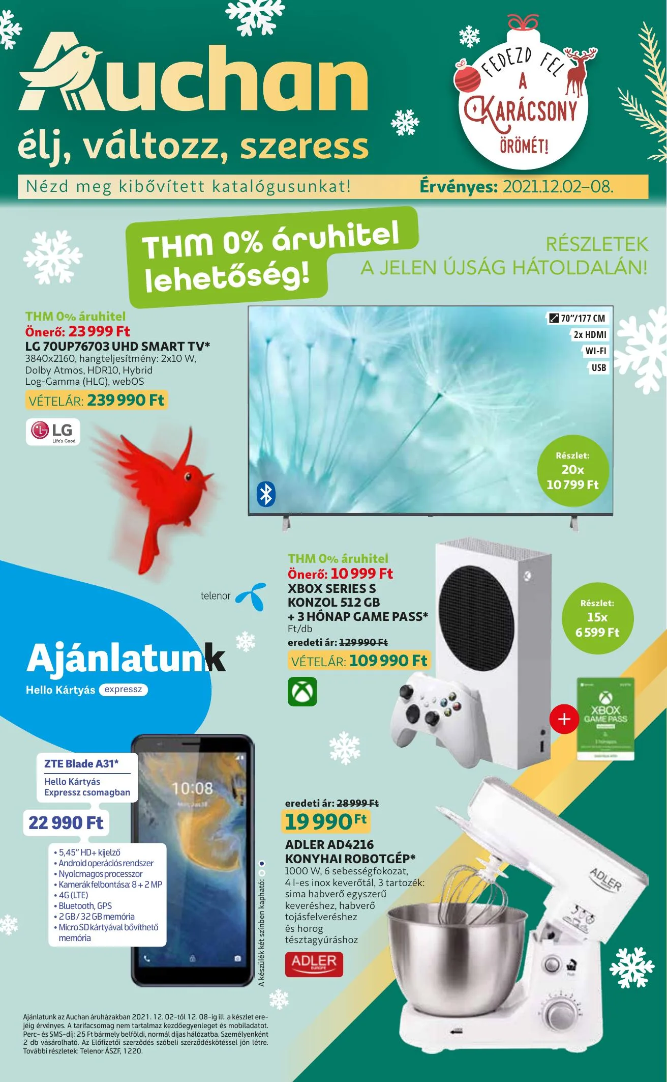 Auchan akciós újság Muszai katalógus 12.02–12.08
