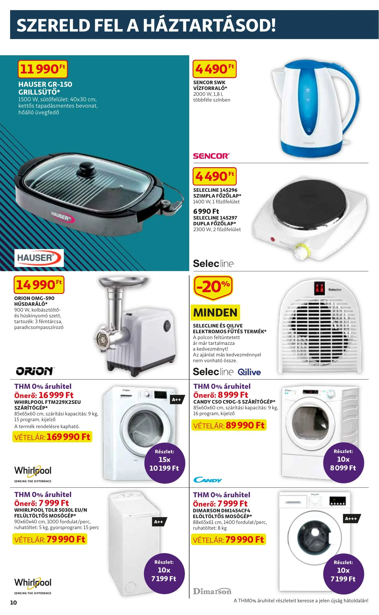 Auchan akciós újság Muszaki katalógus 02.04–02.17 – 10. oldal