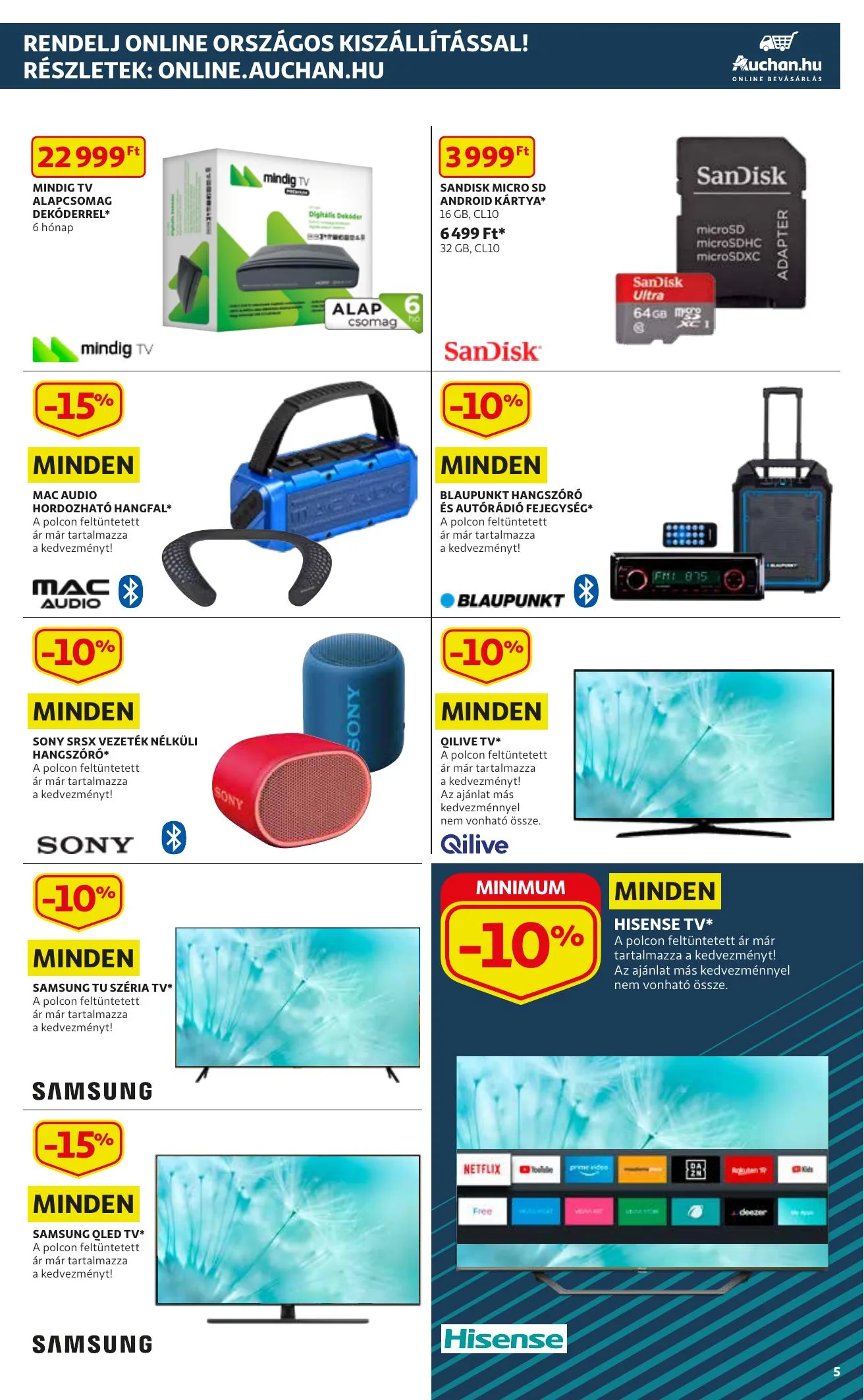 Auchan akciós újság Muszaki katalógus 02.04–02.17 – 5. oldal