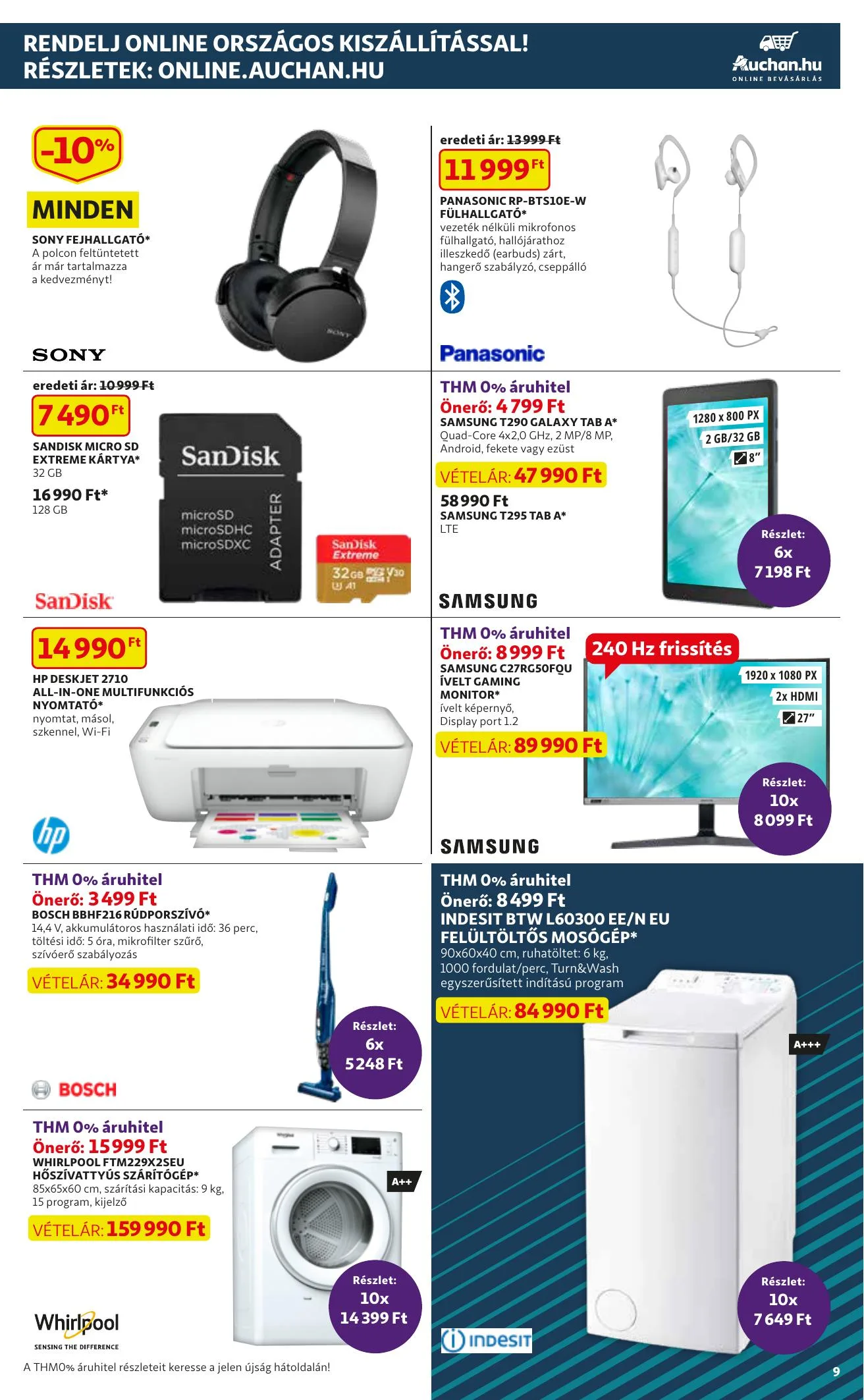 Auchan akciós újság Muszaki katalógus 03.04–03.17 – 9. oldal