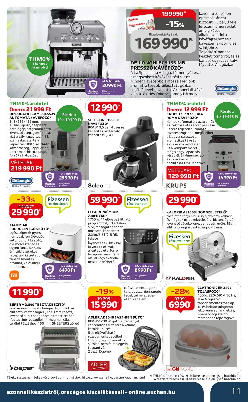 Auchan akciós újság Muszaki 10.05–10.18 – 11. oldal