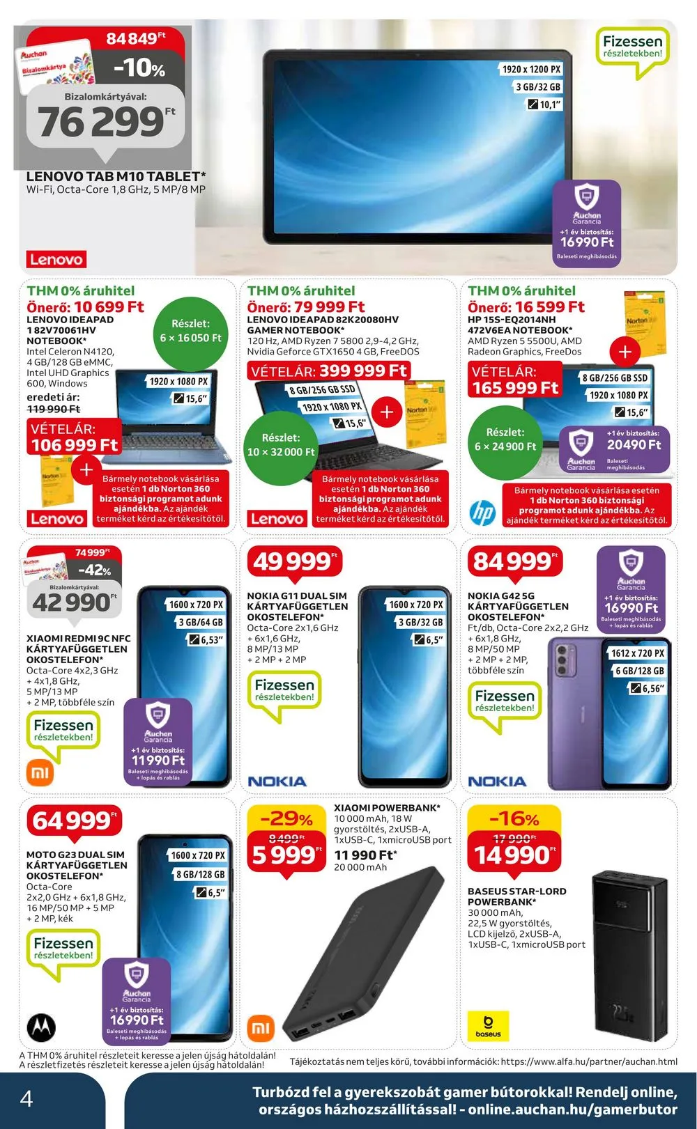 Auchan akciós újság Muszaki 10.05–10.18 – 4. oldal