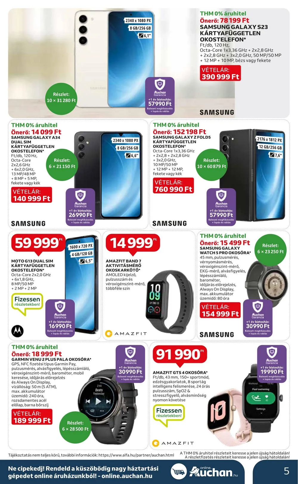 Auchan akciós újság Muszaki 10.05–10.18 – 5. oldal