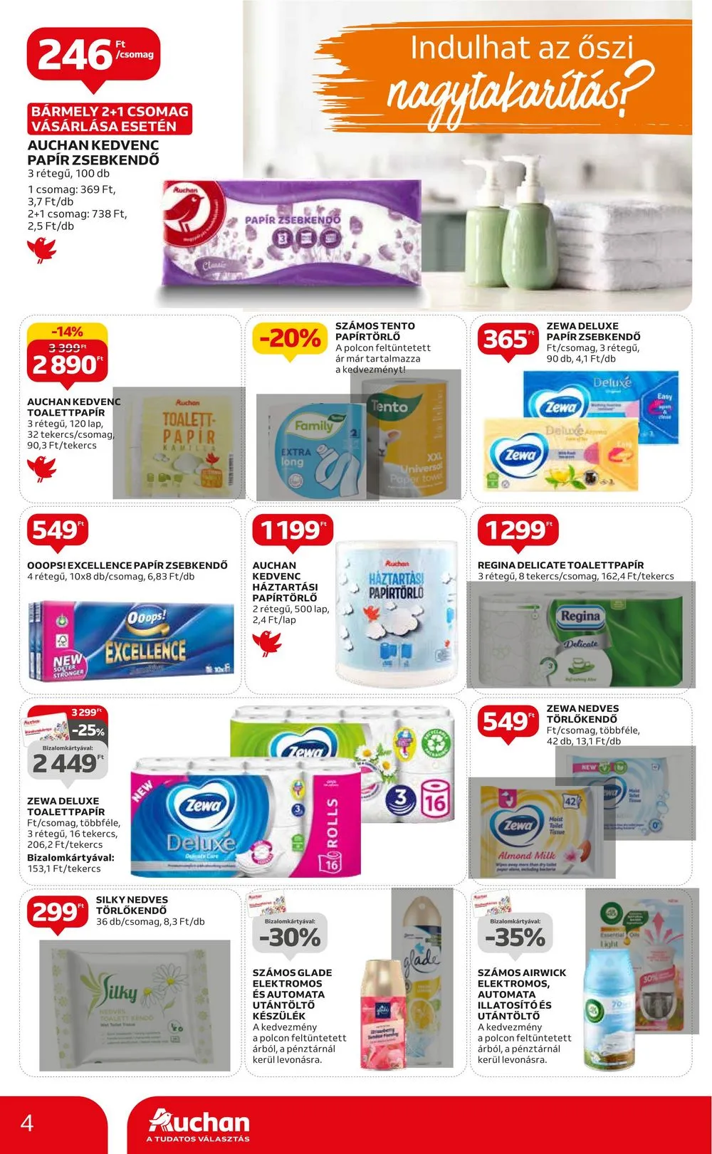Auchan akciós újság Nagytakarítás 08.31–09.20 – 4. oldal