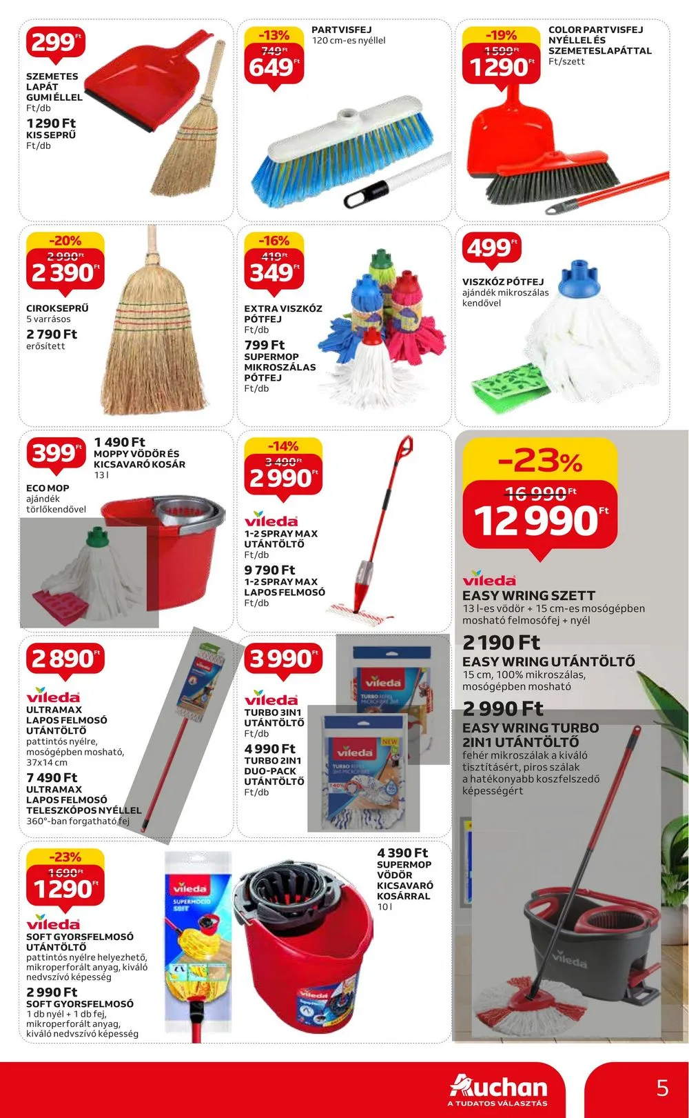 Auchan akciós újság Nagytakarítás 08.31–09.20 – 5. oldal