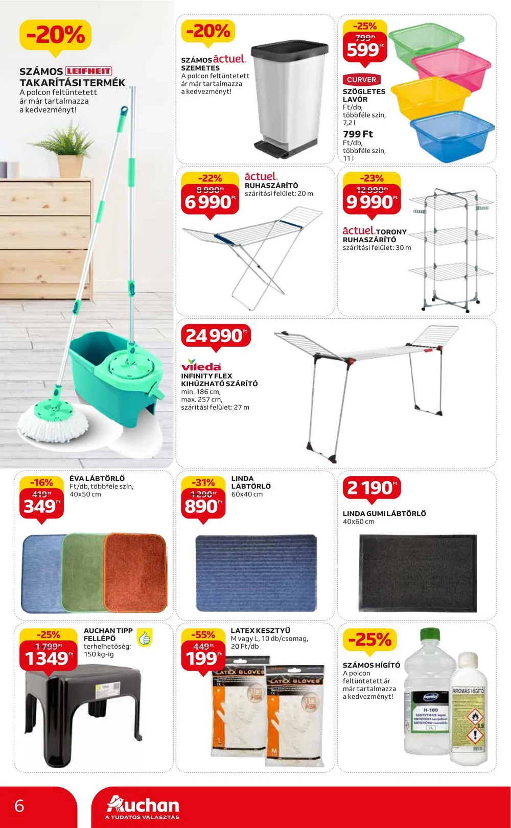 Auchan akciós újság Nagytakarítás 08.31–09.20 – 6. oldal