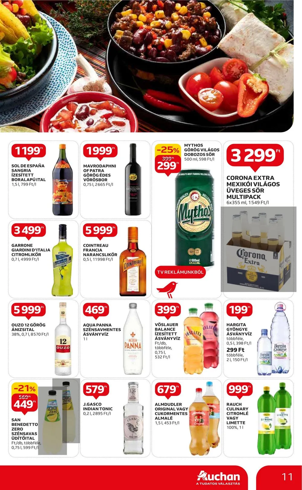 Auchan akciós újság Nemzetkozi konyha 09.28–10.11 – 11. oldal
