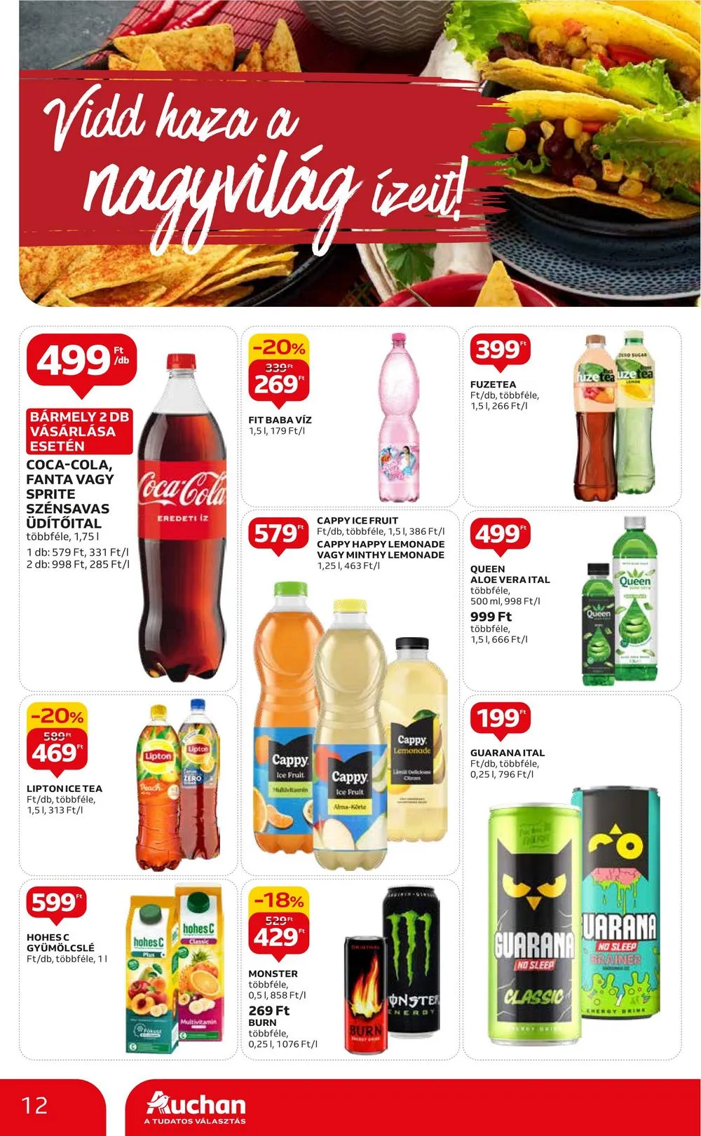 Auchan akciós újság Nemzetkozi konyha 09.28–10.11 – 12. oldal