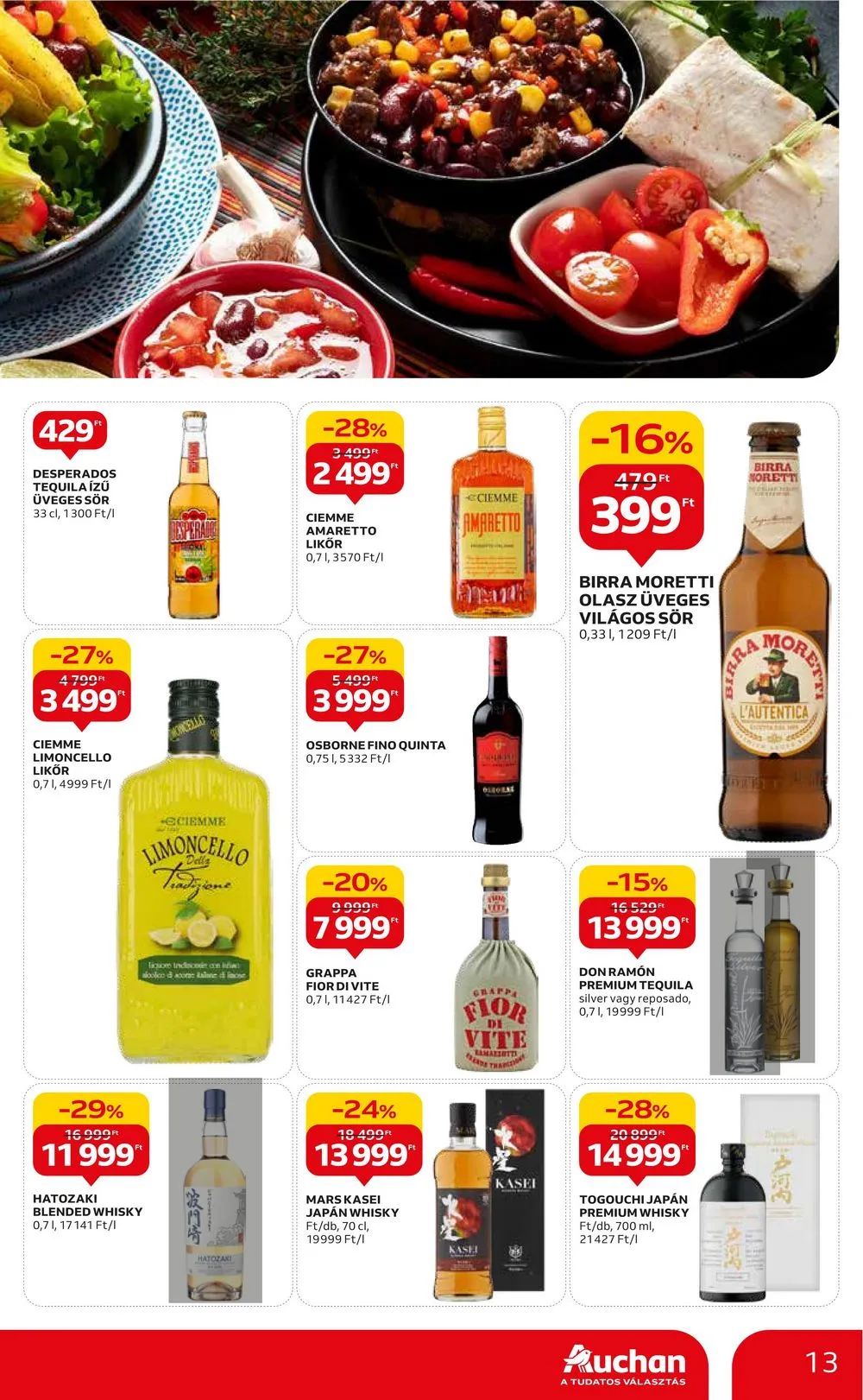 Auchan akciós újság Nemzetkozi konyha 09.28–10.11 – 13. oldal
