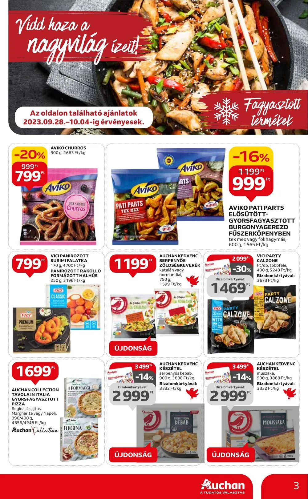 Auchan akciós újság Nemzetkozi konyha 09.28–10.11 – 3. oldal