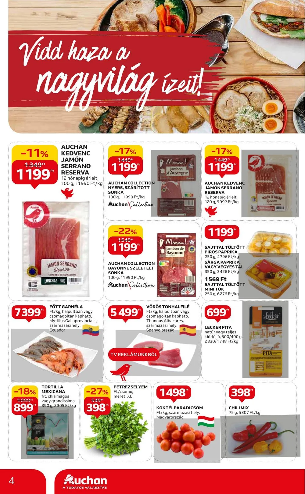 Auchan akciós újság Nemzetkozi konyha 09.28–10.11 – 4. oldal
