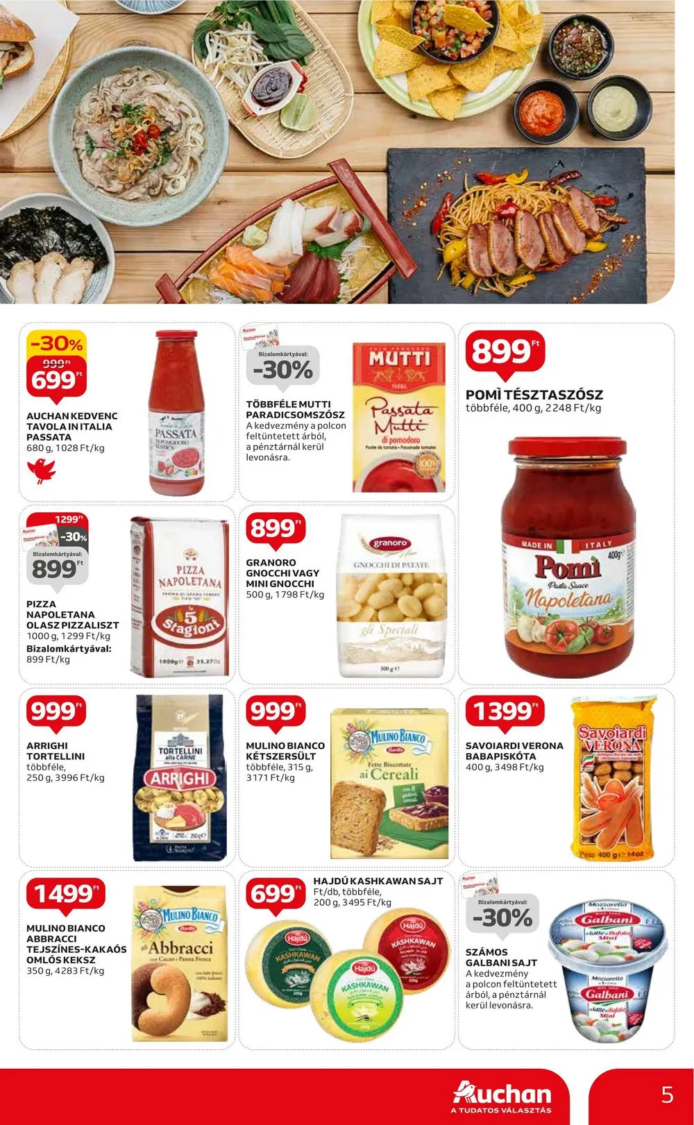 Auchan akciós újság Nemzetkozi konyha 09.28–10.11 – 5. oldal
