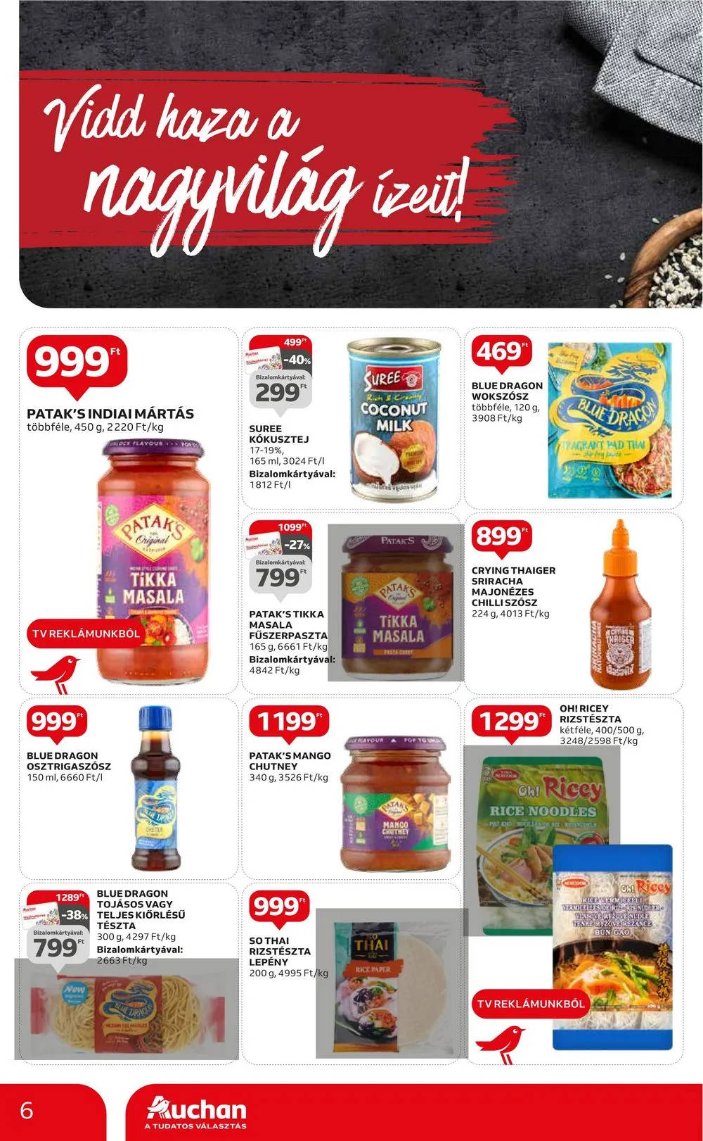 Auchan akciós újság Nemzetkozi konyha 09.28–10.11 – 6. oldal