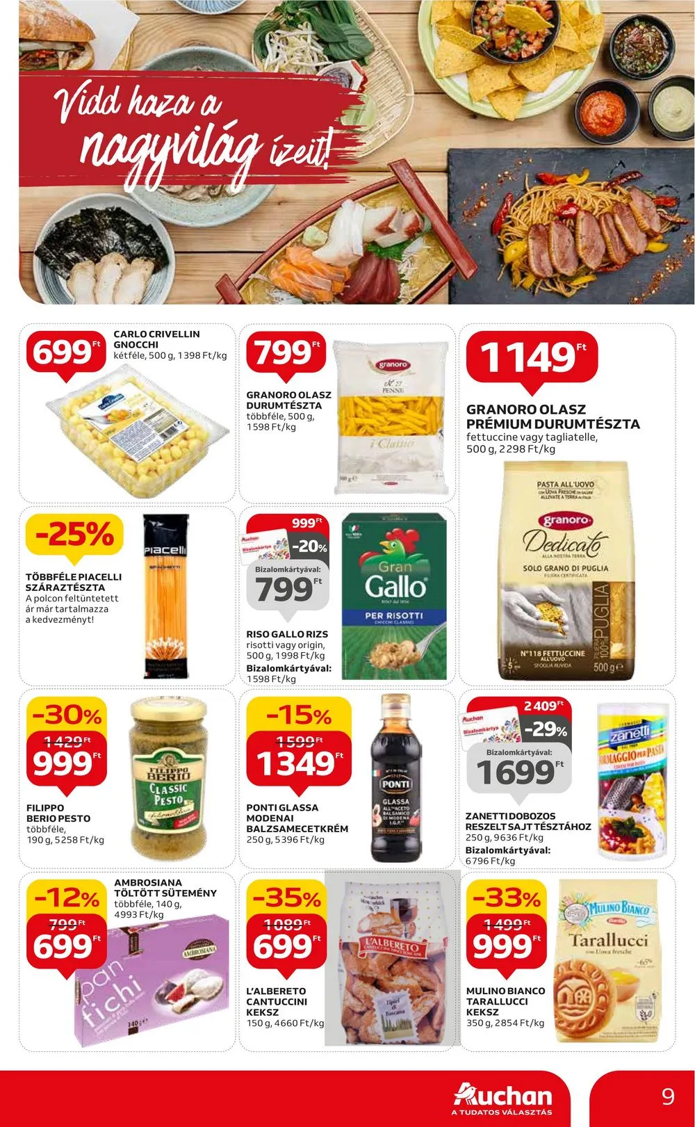 Auchan akciós újság Nemzetkozi konyha 09.28–10.11 – 9. oldal