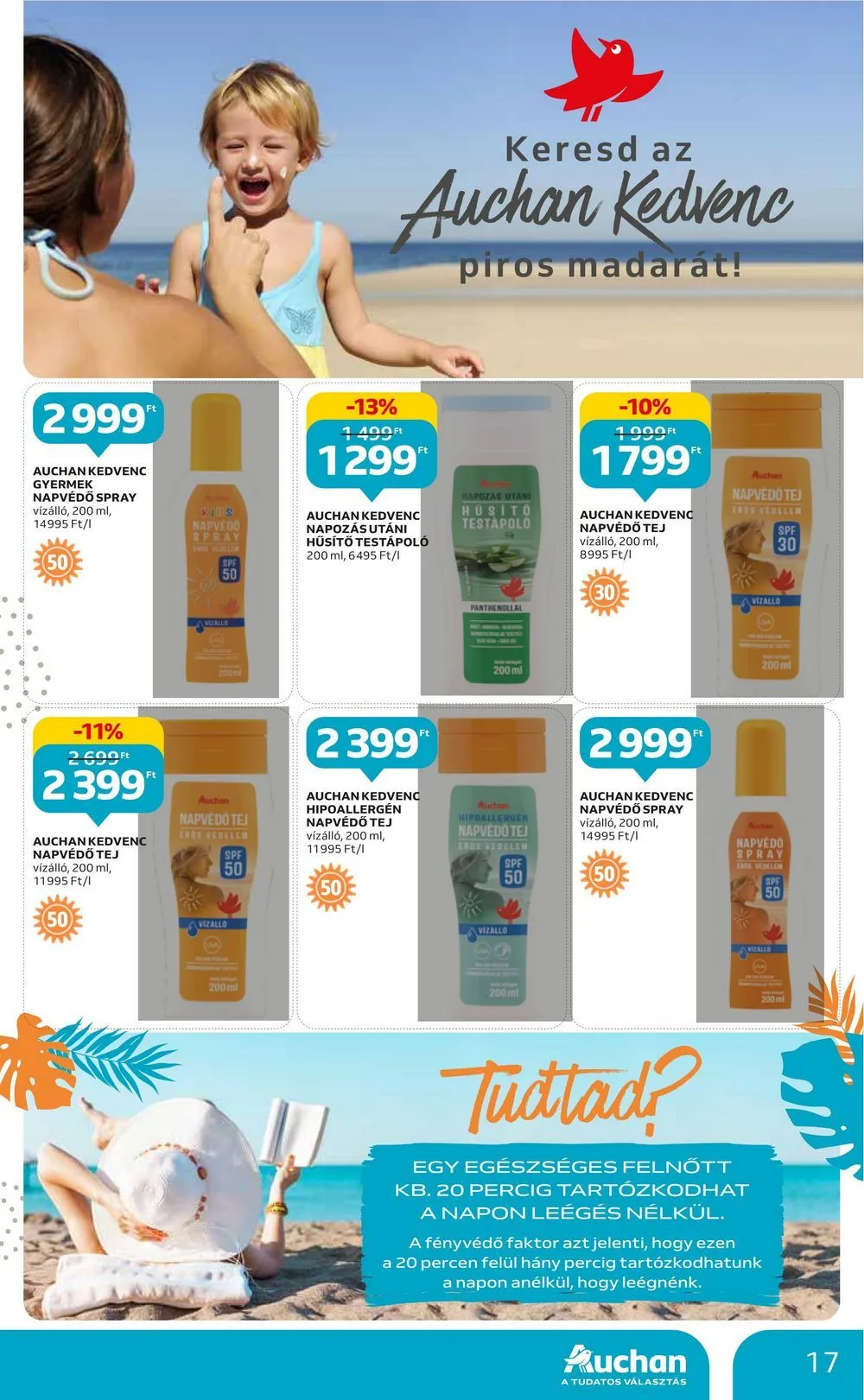 Auchan akciós újság Nyar 05.11–05.24 – 17. oldal