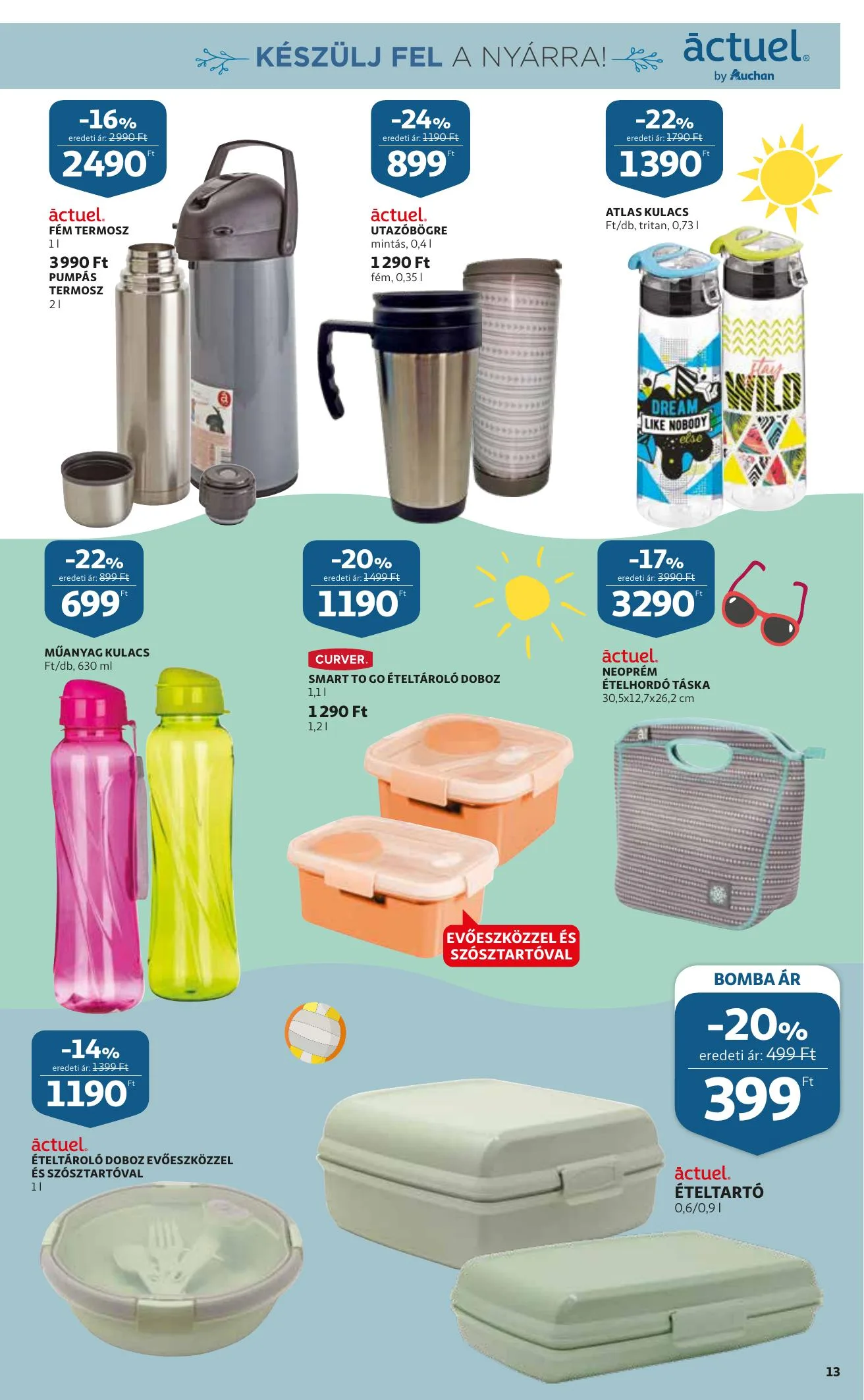 Auchan akciós újság Nyari katalógus 05.13–05.26 – 13. oldal