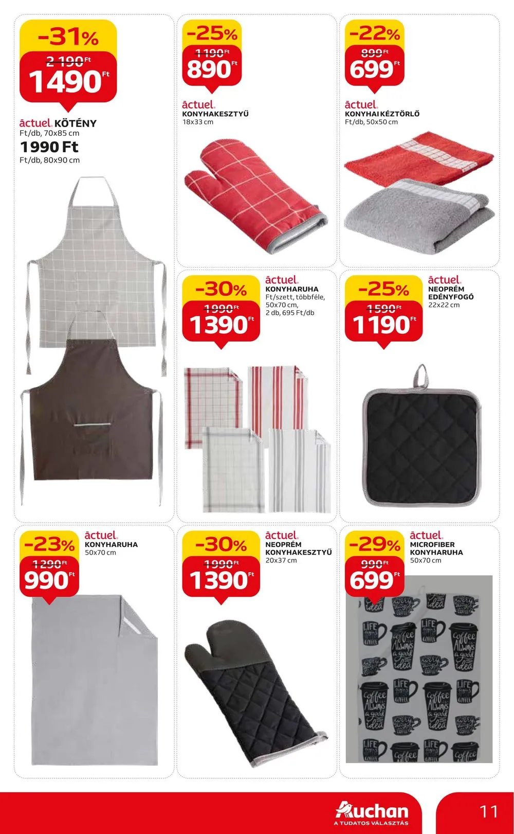 Auchan akciós újság Nyarzaro 09.14–10.04 – 11. oldal