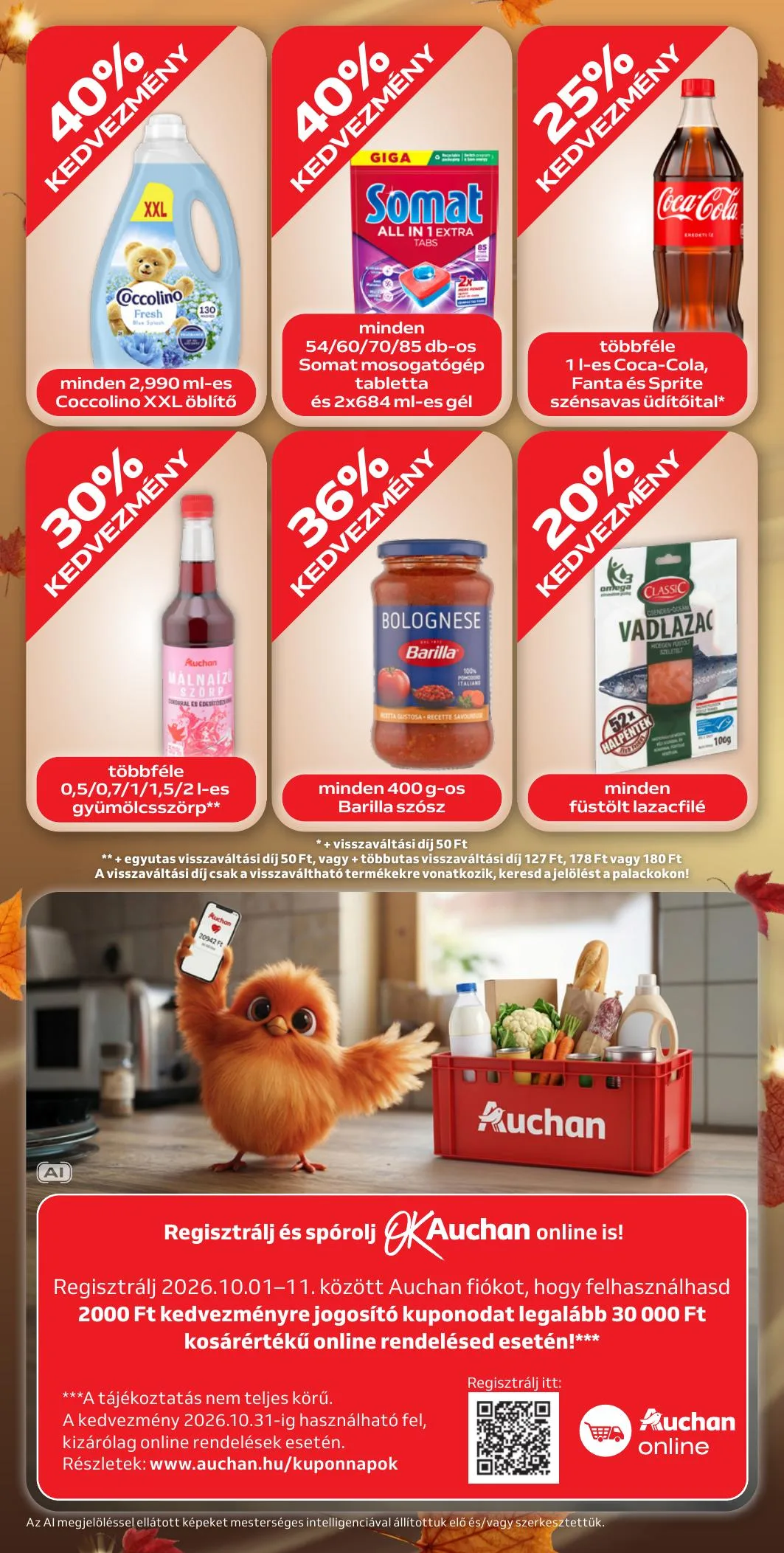 Auchan akciós újság Őszi Kuponnapok 10.01–10.11 – 12. oldal