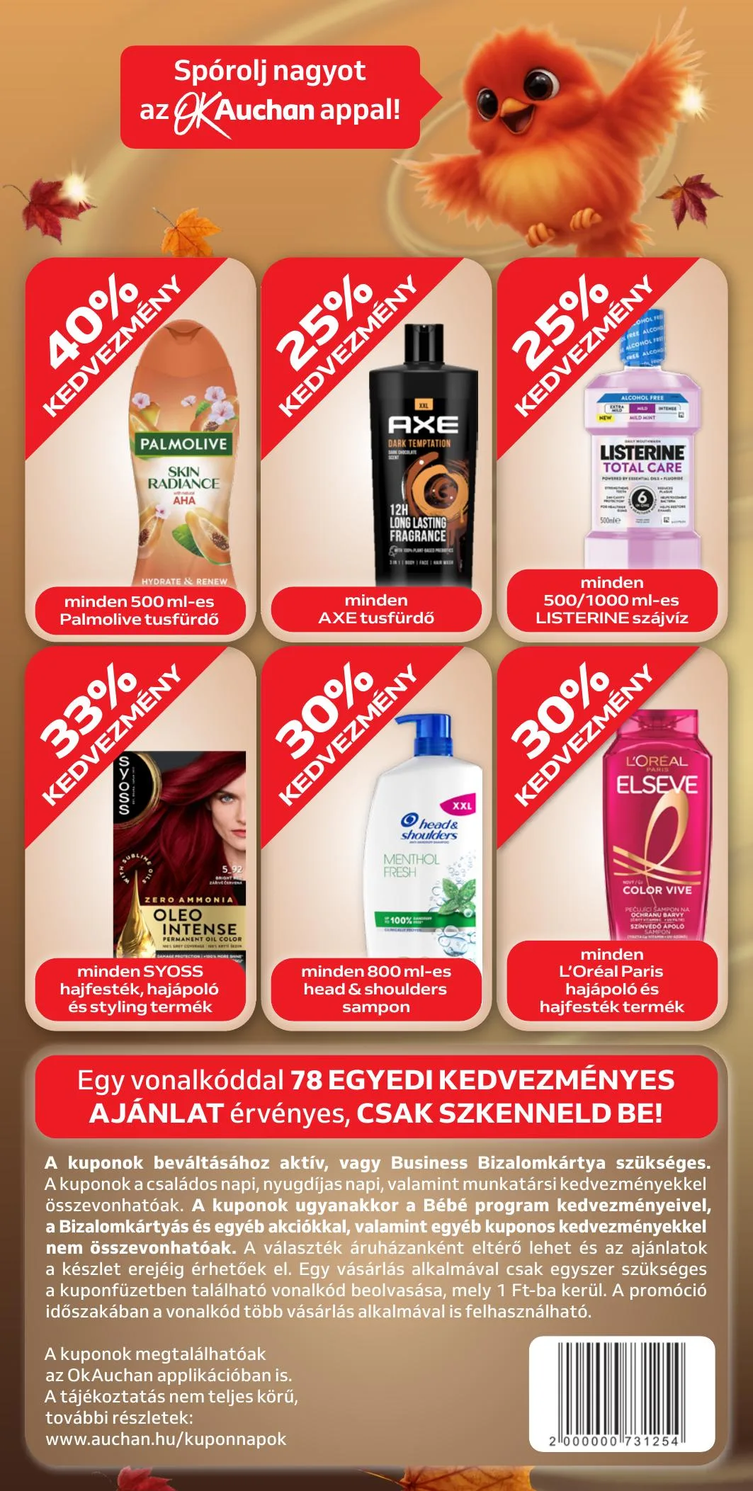 Auchan akciós újság Őszi Kuponnapok 10.01–10.11 – 4. oldal