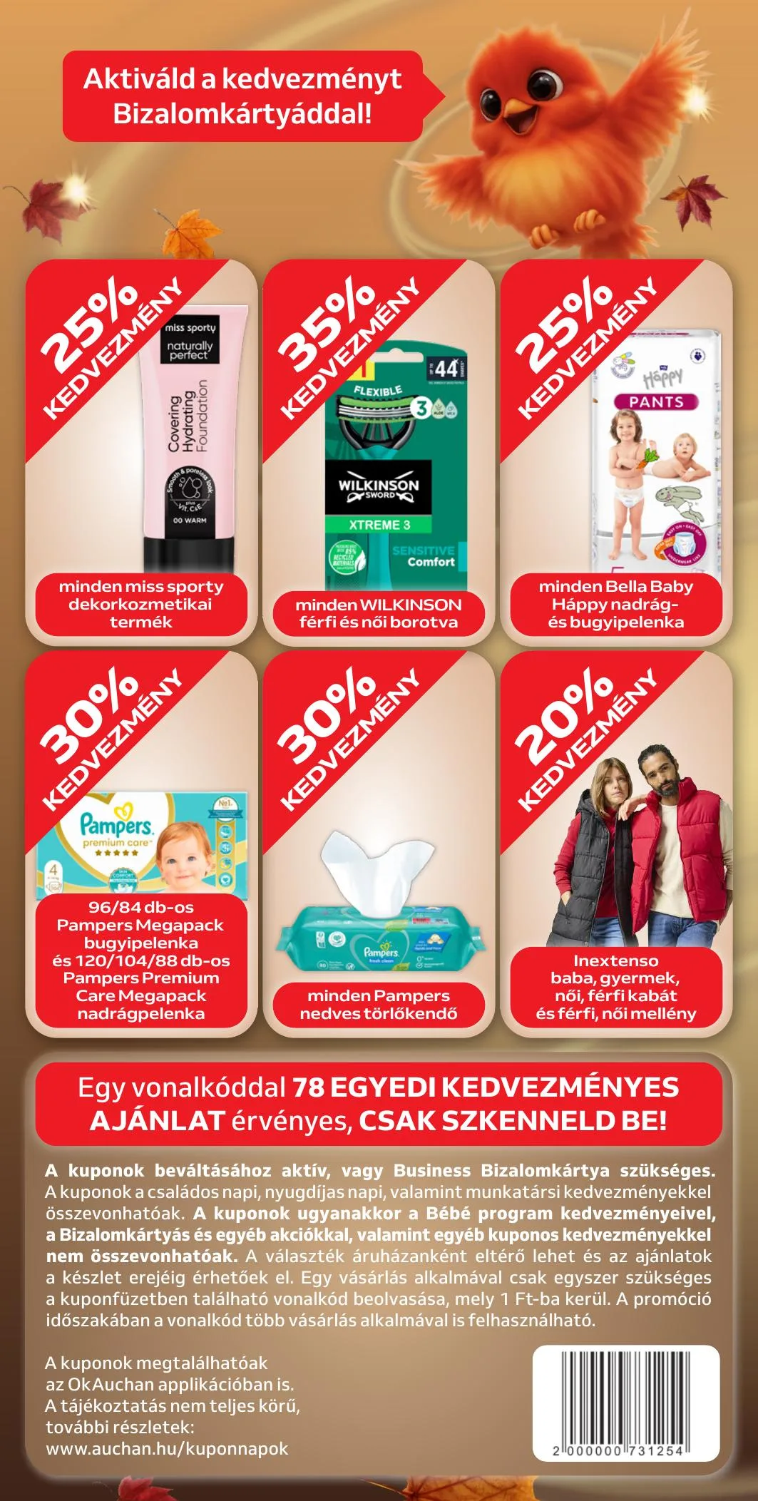 Auchan akciós újság Őszi Kuponnapok 10.01–10.11 – 6. oldal
