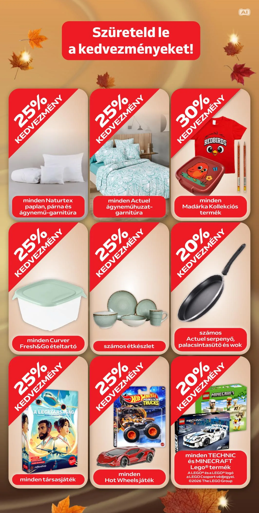 Auchan akciós újság Őszi Kuponnapok 10.01–10.11 – 7. oldal