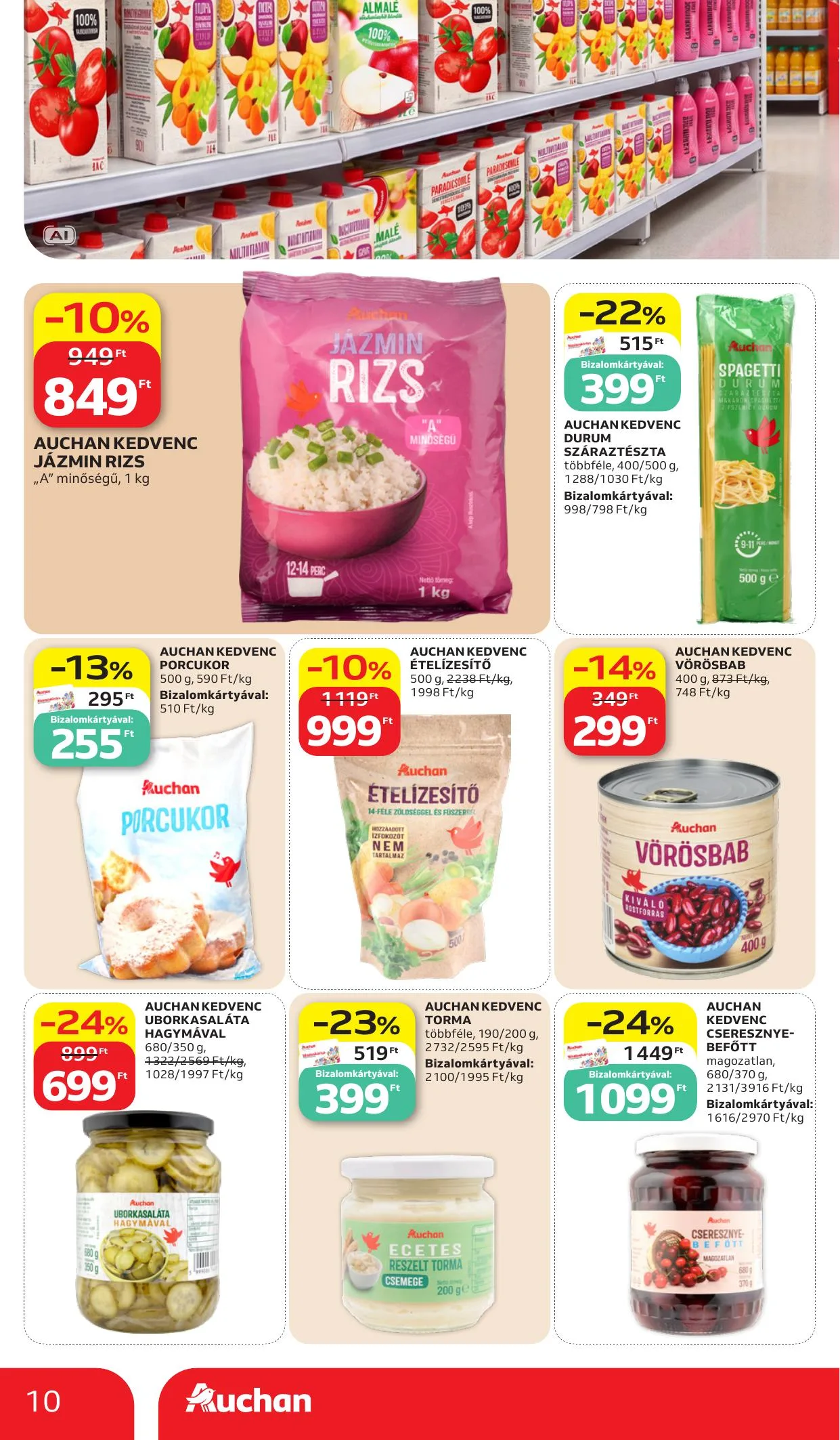 Auchan akciós újság Sajatmarkas ajánlataink 10.15–10.21 – 10. oldal