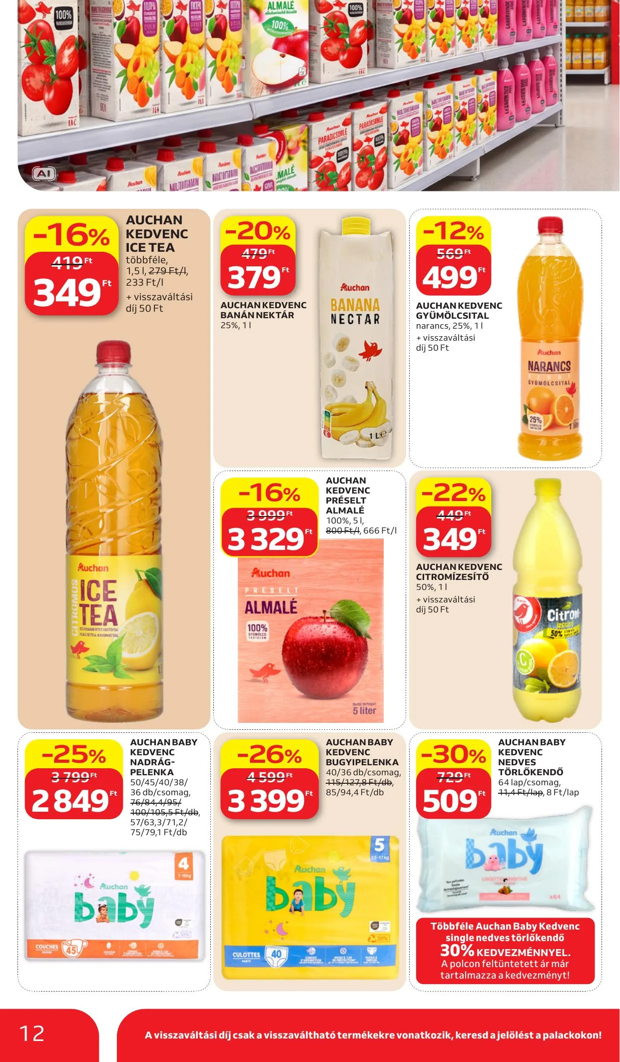 Auchan akciós újság Sajatmarkas ajánlataink 10.15–10.21 – 12. oldal