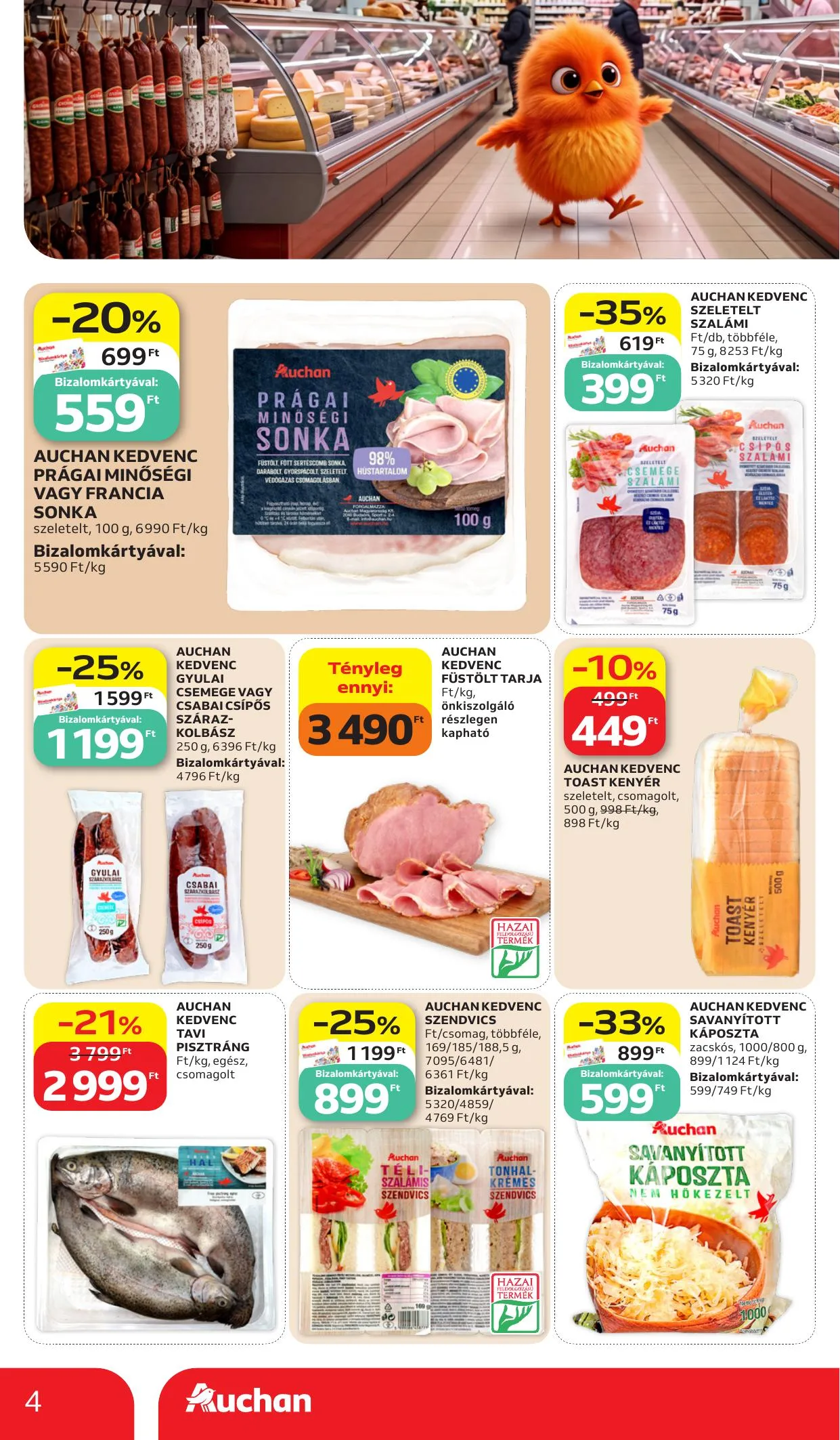 Auchan akciós újság Sajatmarkas ajánlataink 10.15–10.21 – 4. oldal