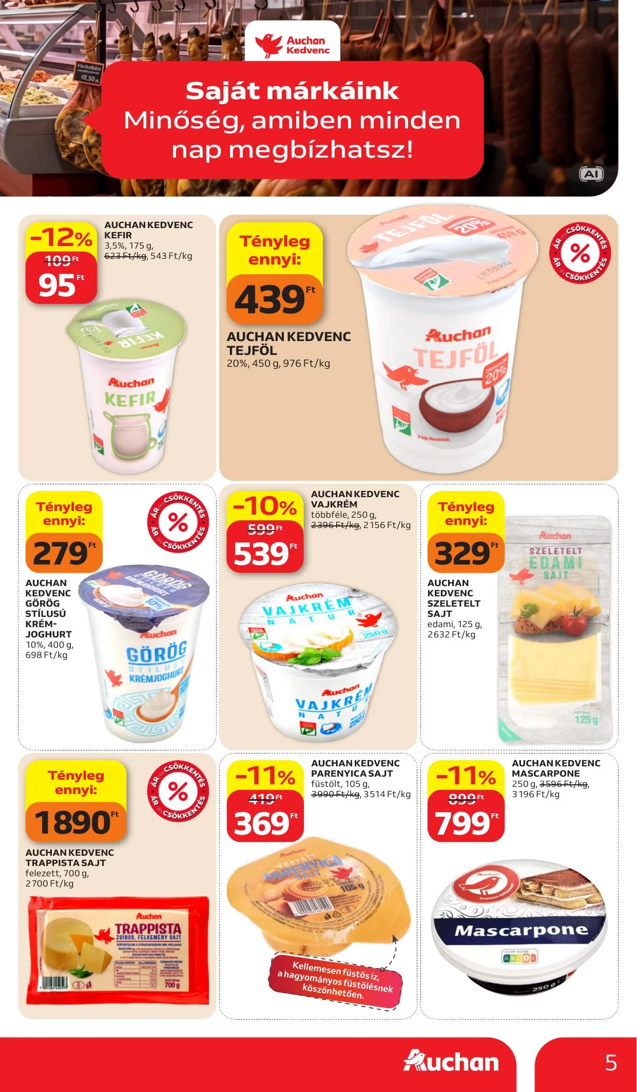 Auchan akciós újság Sajatmarkas ajánlataink 10.15–10.21 – 5. oldal