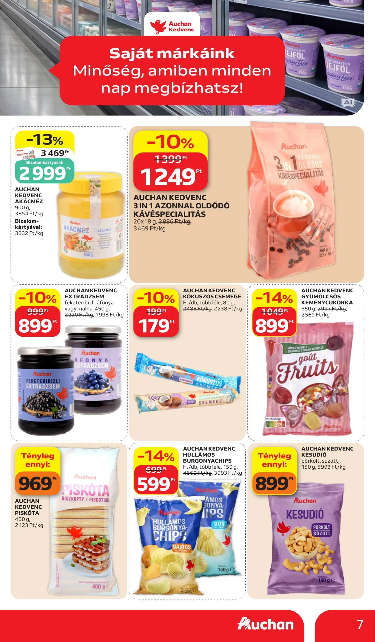 Auchan akciós újság Sajatmarkas ajánlataink 10.15–10.21 – 7. oldal
