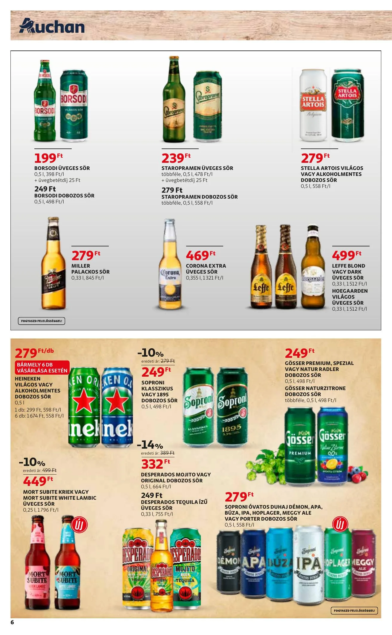 Auchan akciós újság Sor katalógus 02.25–03.24 – 6. oldal