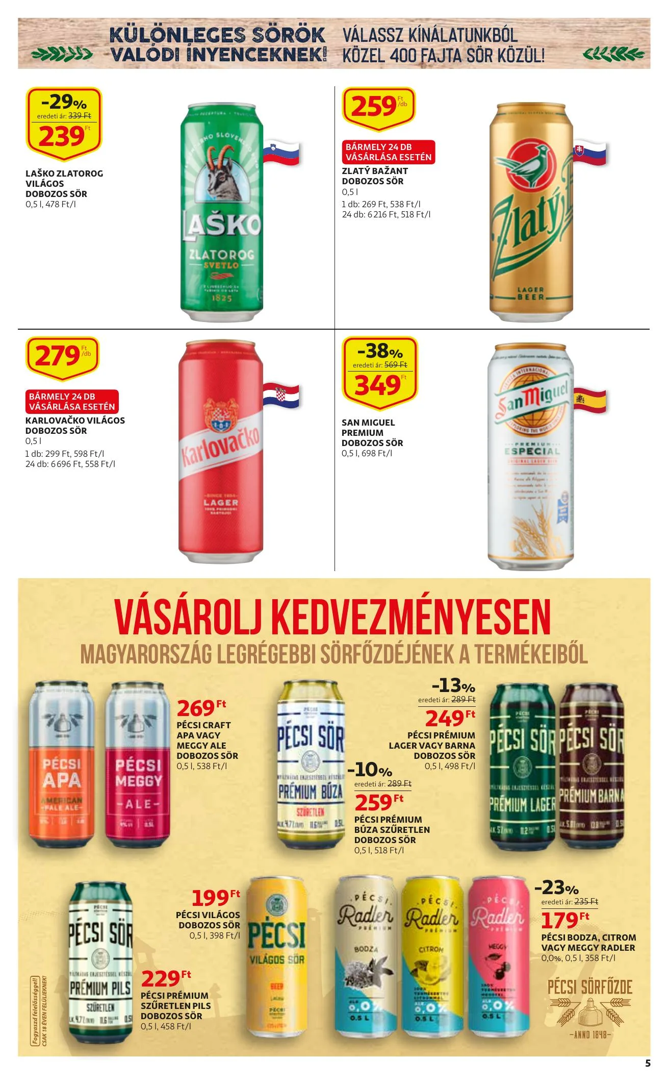Auchan akciós újság Sor katalógus 08.05–08.25 – 5. oldal