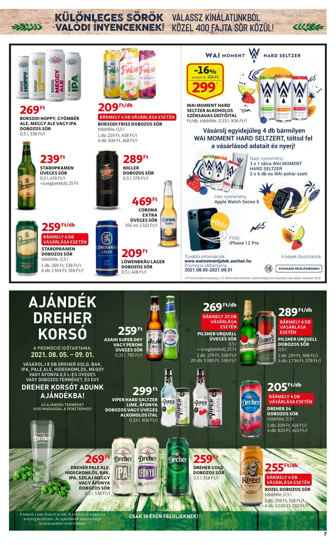 Auchan akciós újság Sor katalógus 08.05–08.25 – 7. oldal