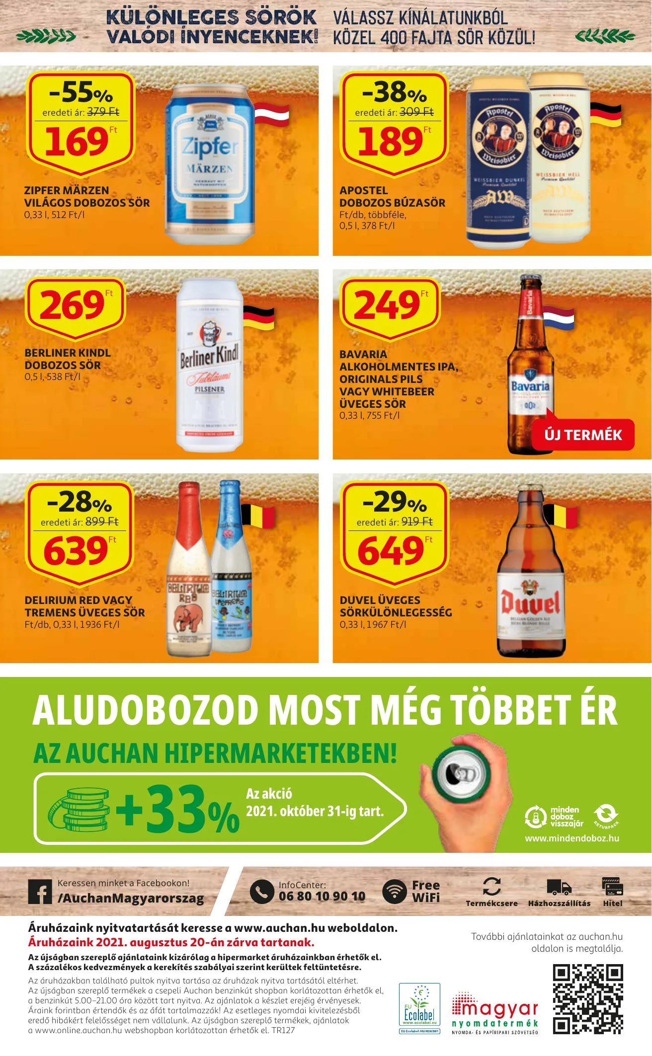 Auchan akciós újság Sor katalógus 08.05–08.25 – 8. oldal