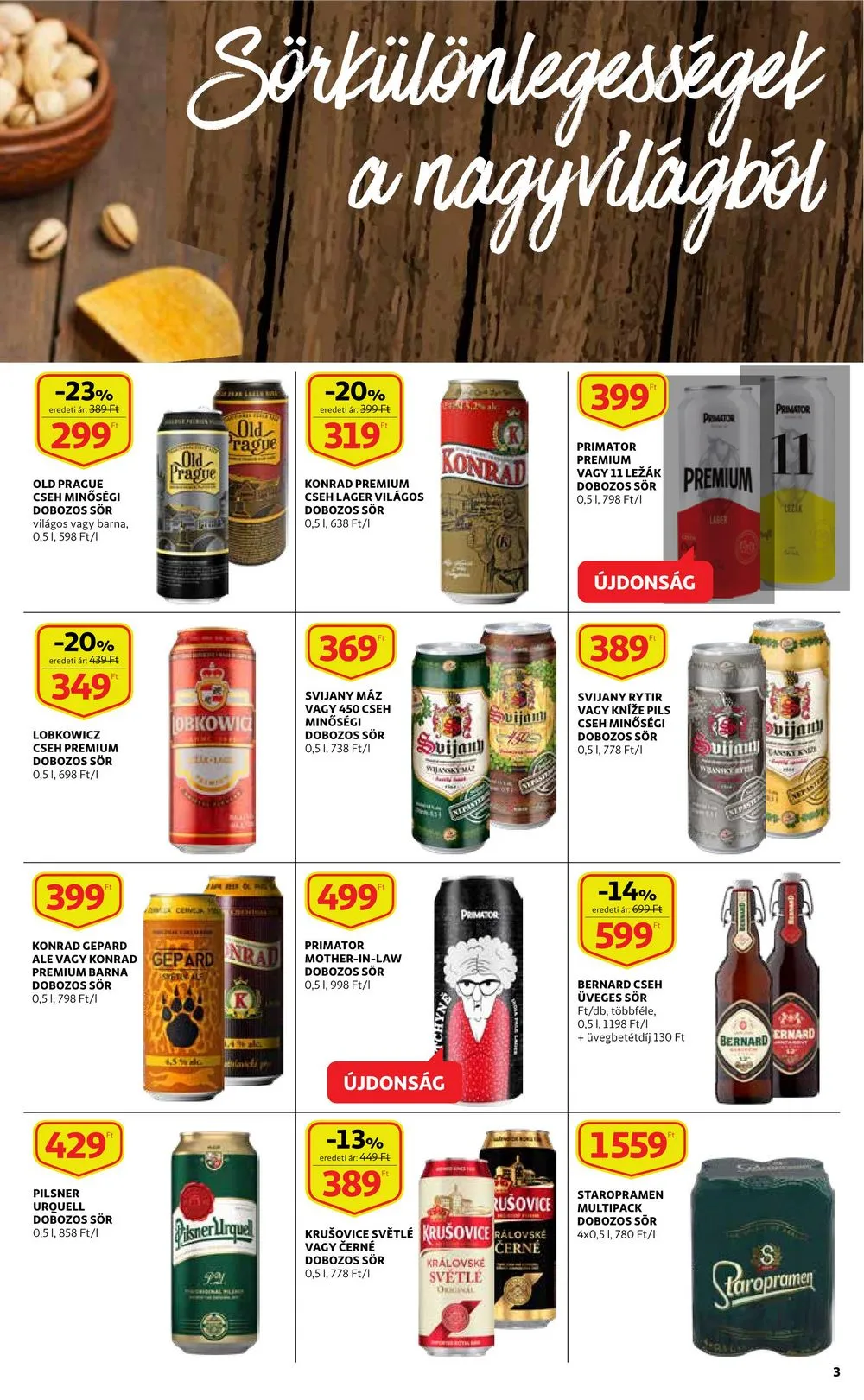 Auchan akciós újság Sor katalógus 03.02–03.29 – 3. oldal