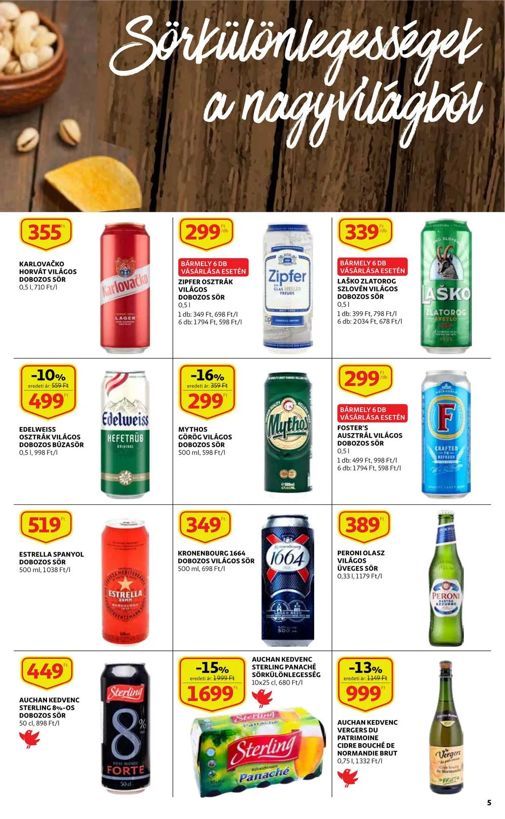 Auchan akciós újság Sor katalógus 03.02–03.29 – 5. oldal
